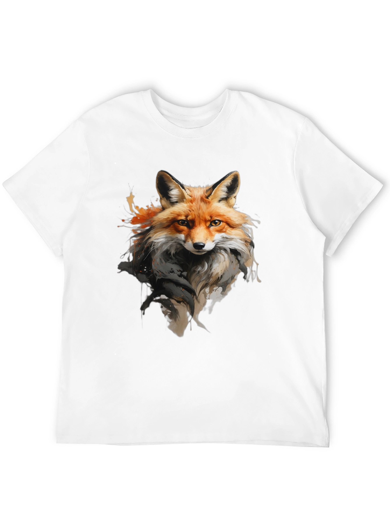 Black Fox Graphic T-Shirt: Stylish Animal Print Tee view 12
