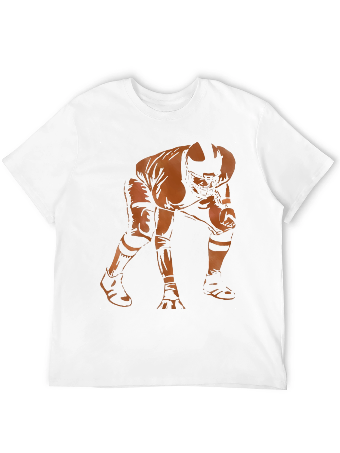 Black Football Player Graphic Tee - Stylish Men's T-Shirt view 12