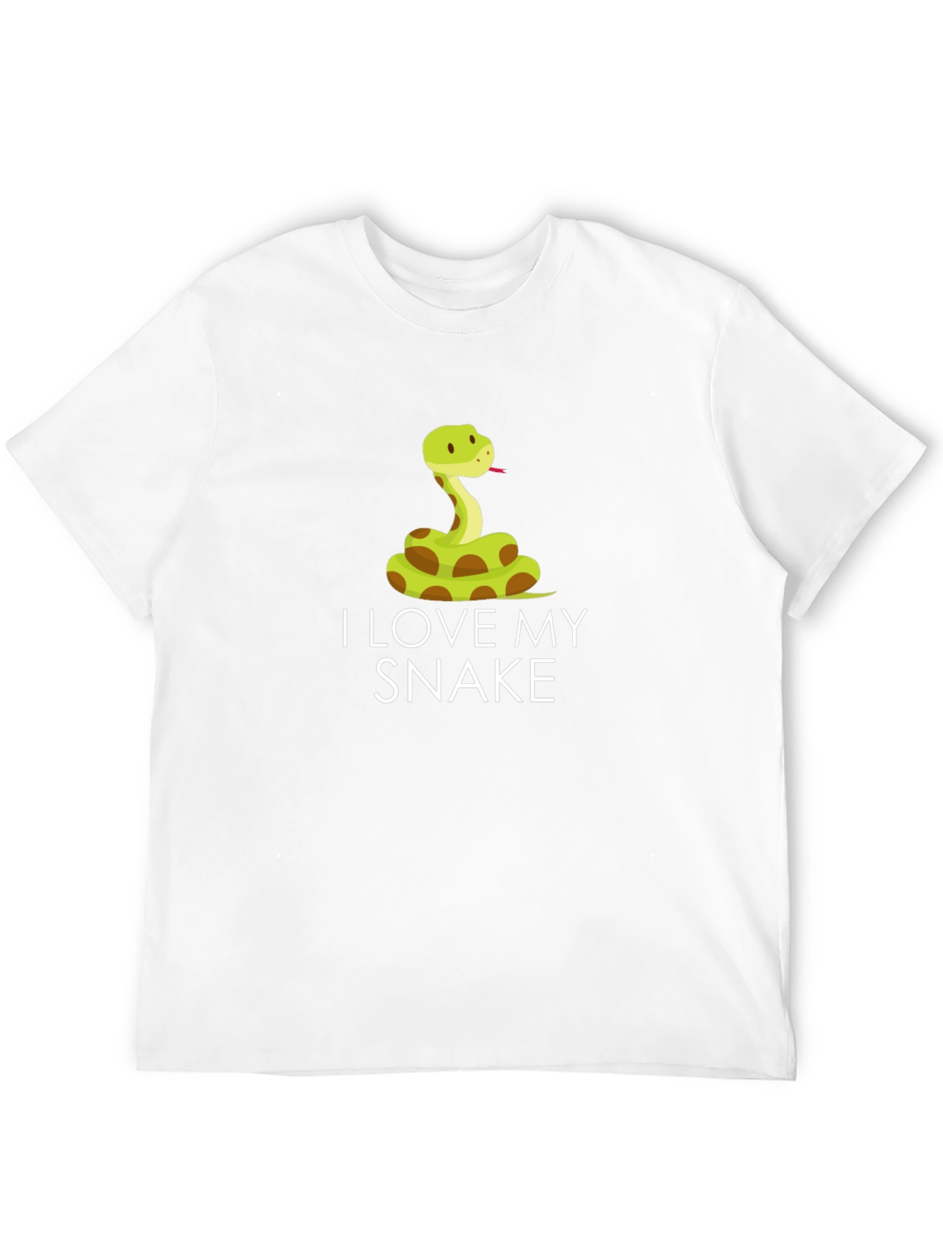 Black I Love My Snake T-Shirt - Cute Reptile Pet Tee view 12