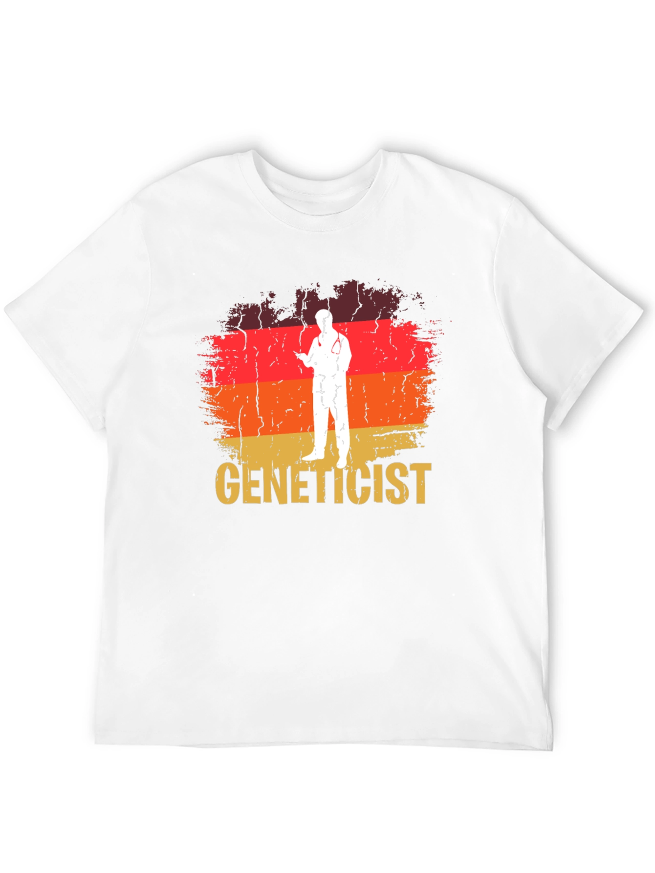 Black Genetics T-Shirt - Retro Design - Soft Cotton Blend view 12