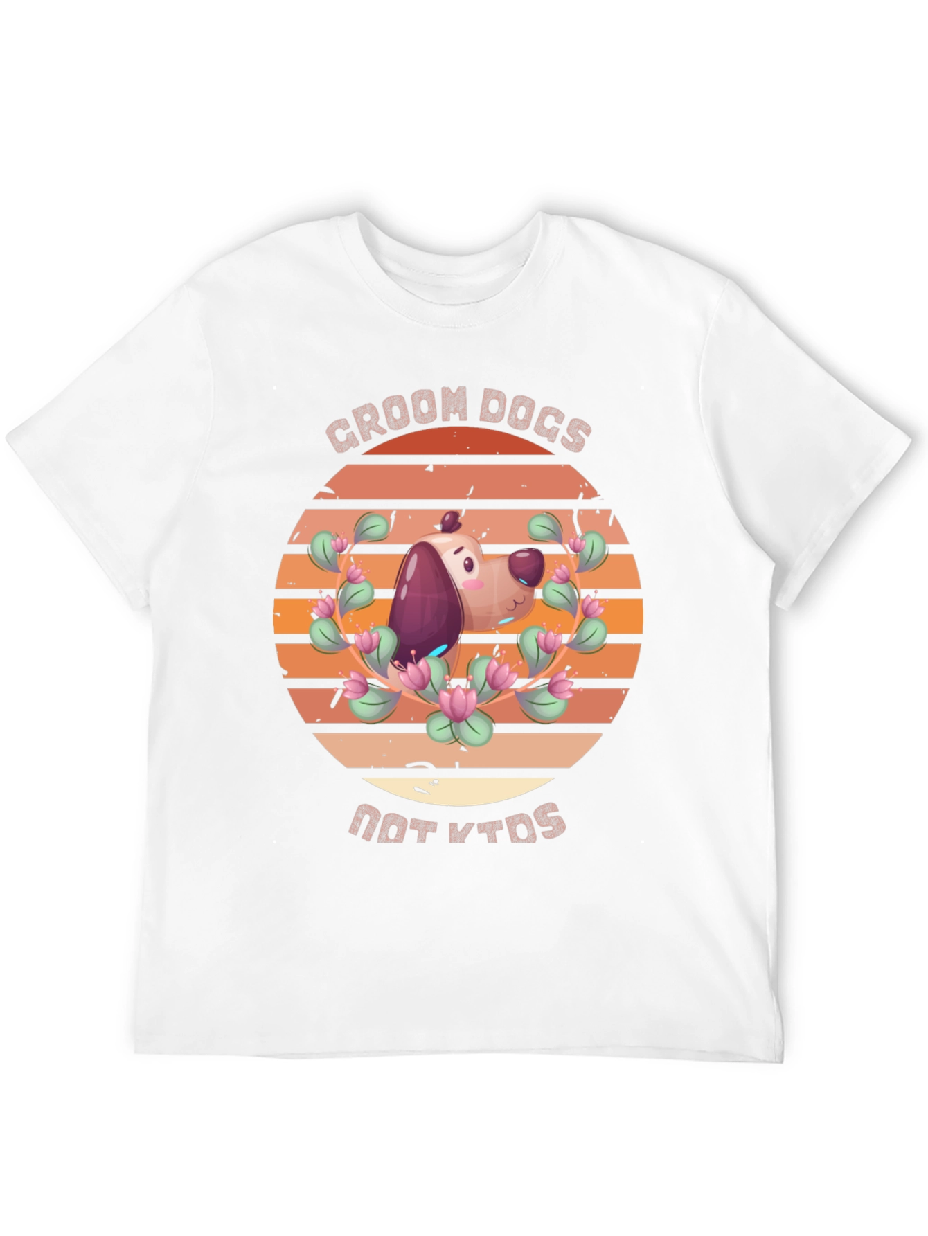 Black Groom Dogs Not Kids T-Shirt view 12