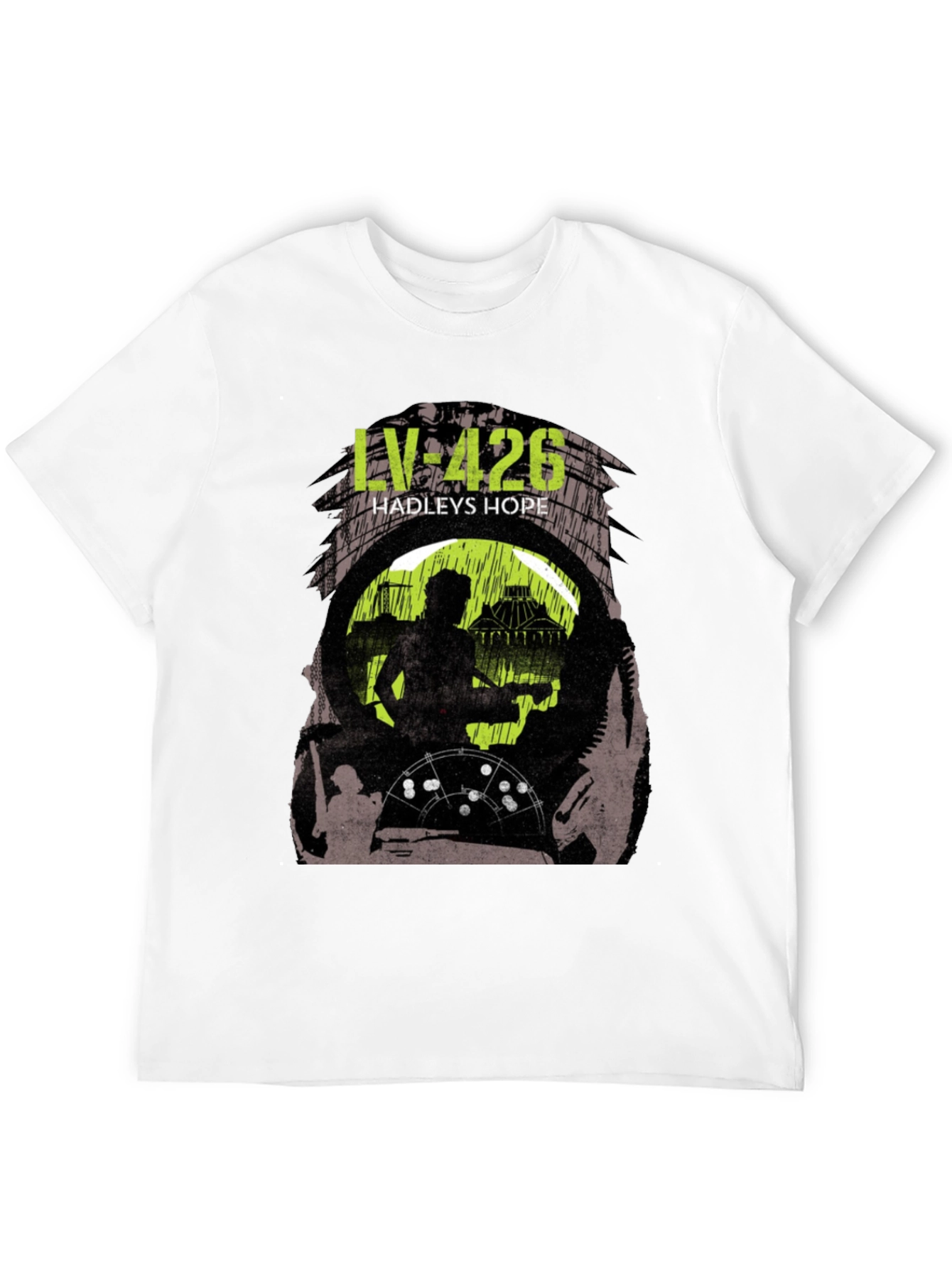 Black LV-426 Hadley's Hope Graphic T-Shirt view 12