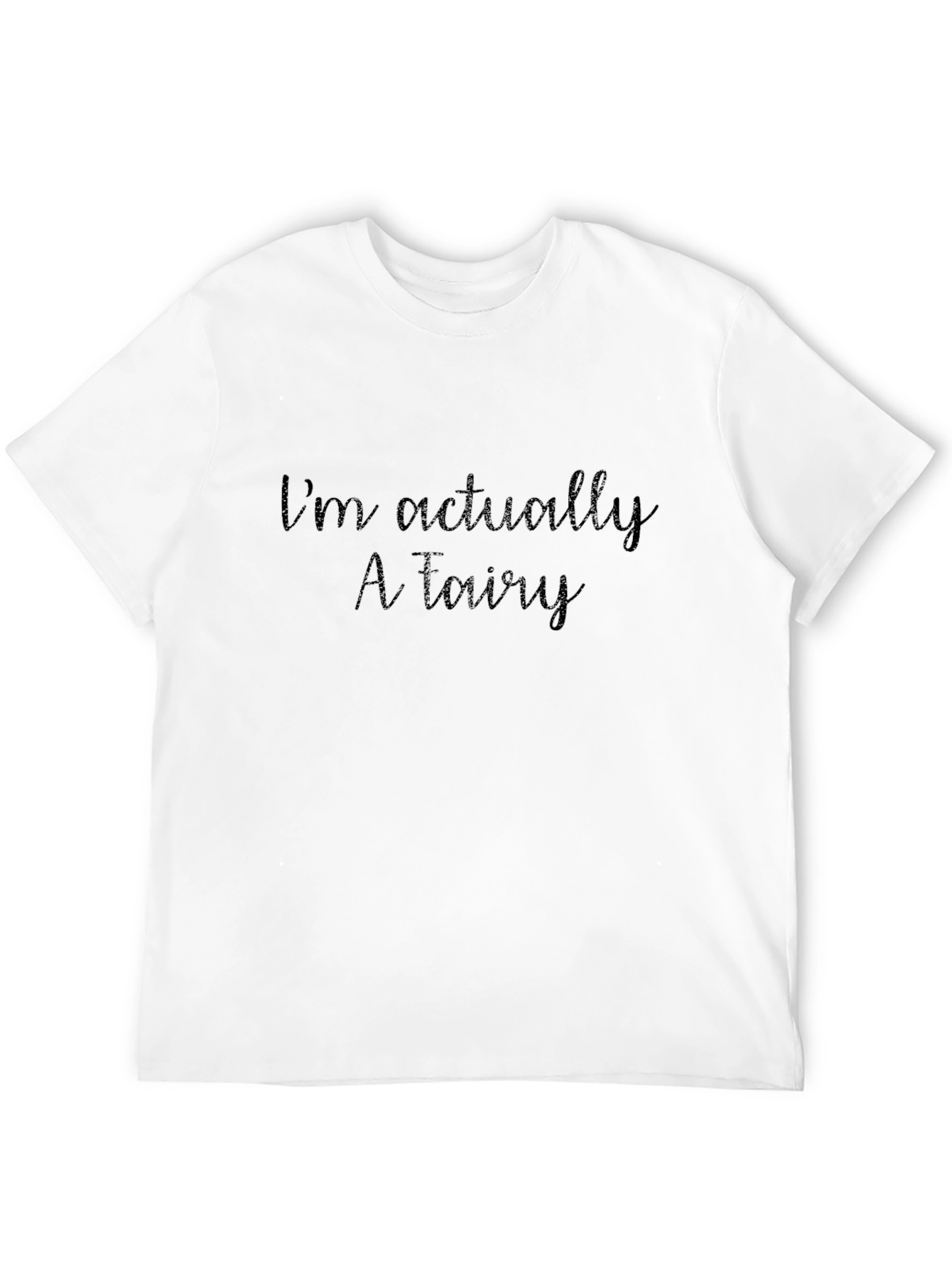 Black I'm Actually A Fairy T-Shirt - Mens view 12