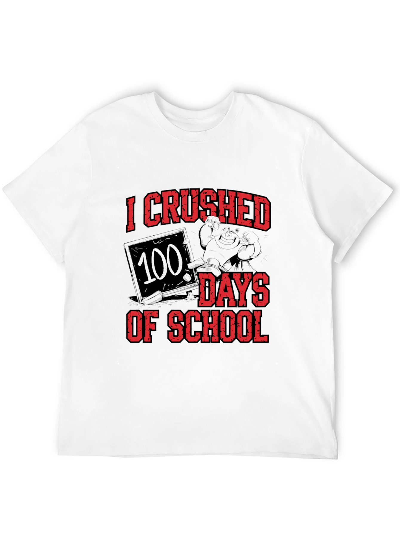 Black I Crushed 100 Days of School T-Shirt view 12