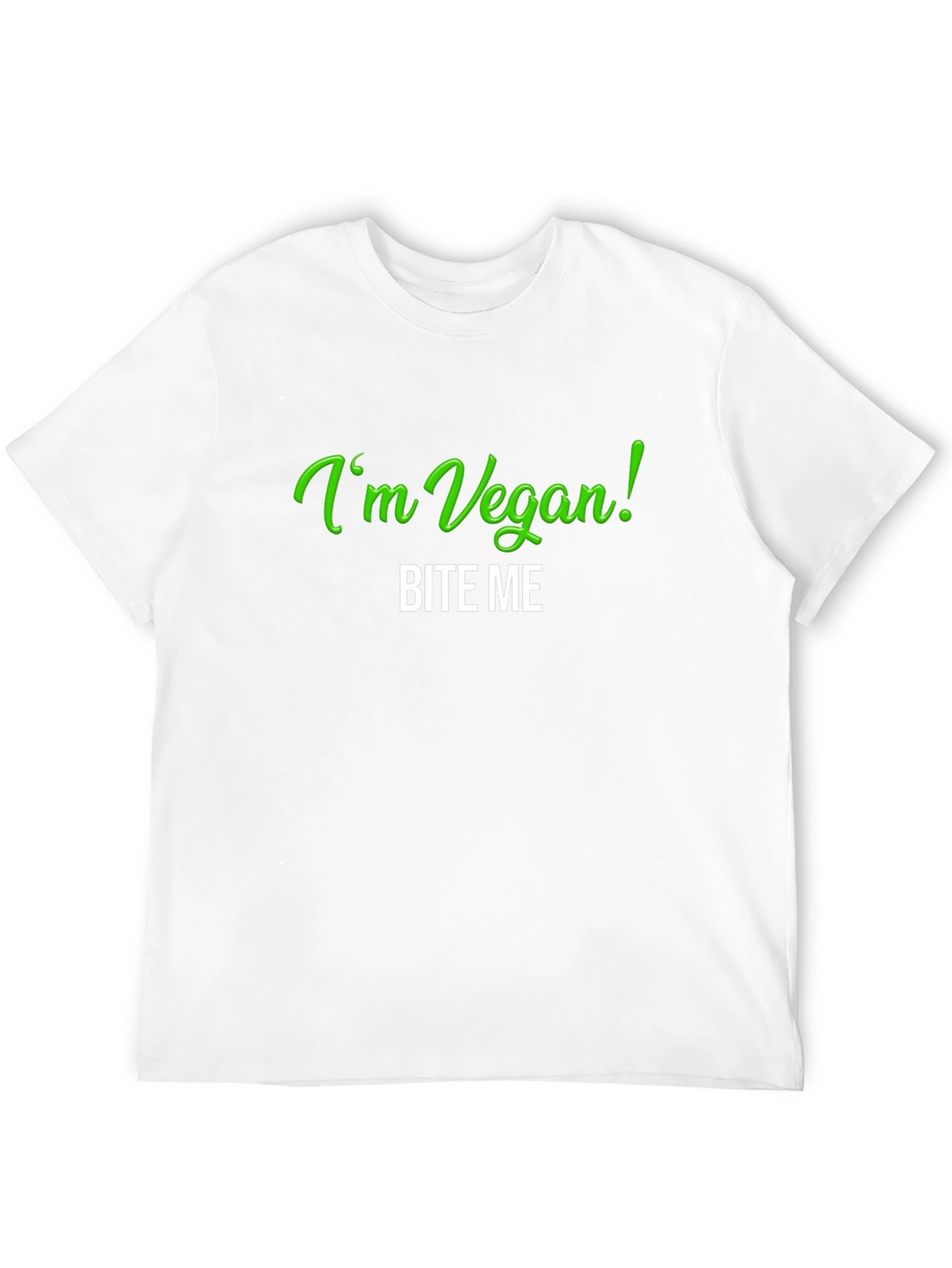 Black Vegan Bite Me T-Shirt - Black Tee view 12