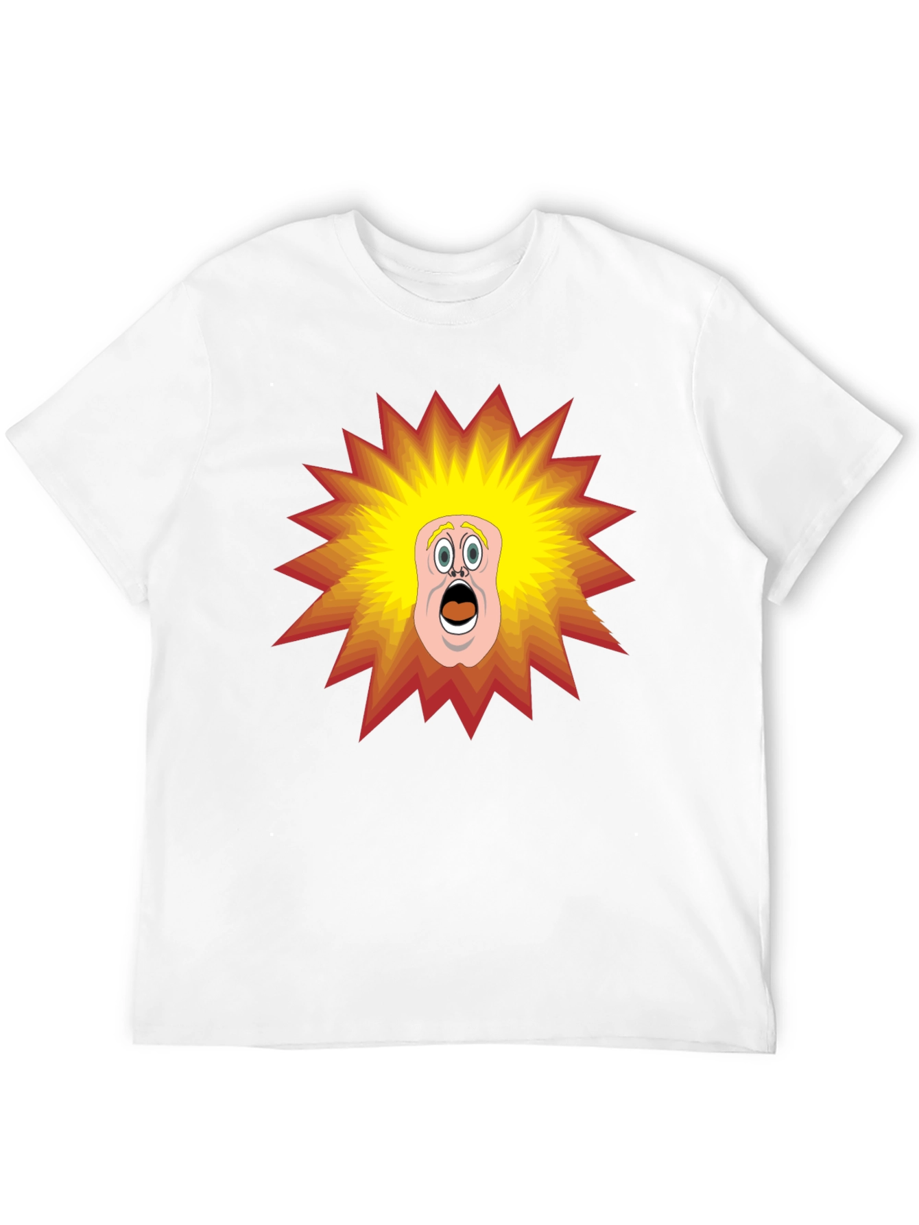 Black Cartoon Shock T-Shirt - Black Tee view 12