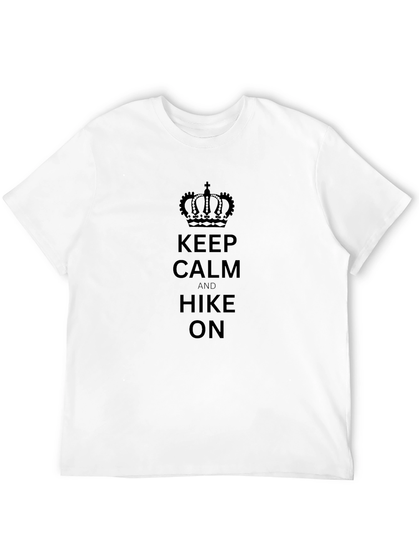 Black Keep Calm and Hike On T-Shirt view 12