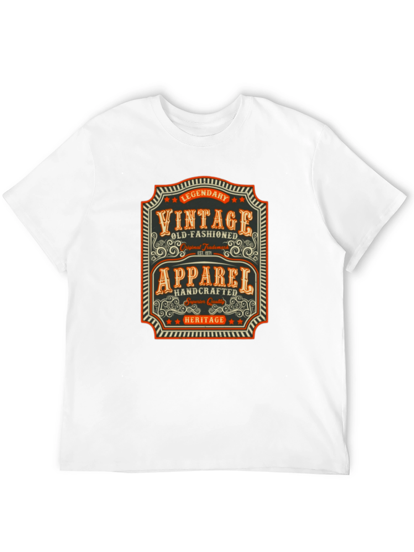 Black Vintage Apparel T-Shirt: Legendary Handcrafted Design view 12