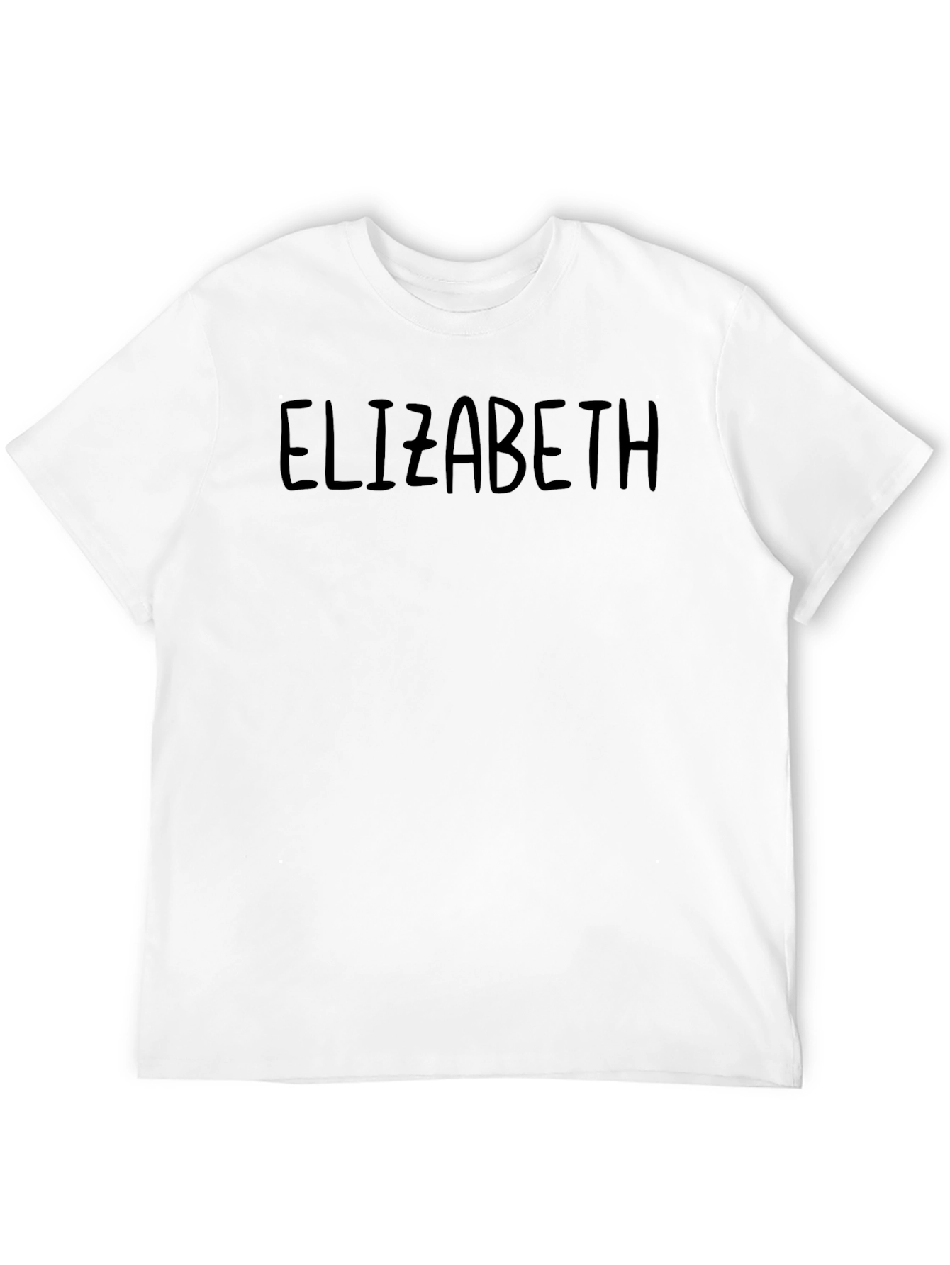 Black Elizabeth Tee - Classic Black Cotton T-Shirt view 12