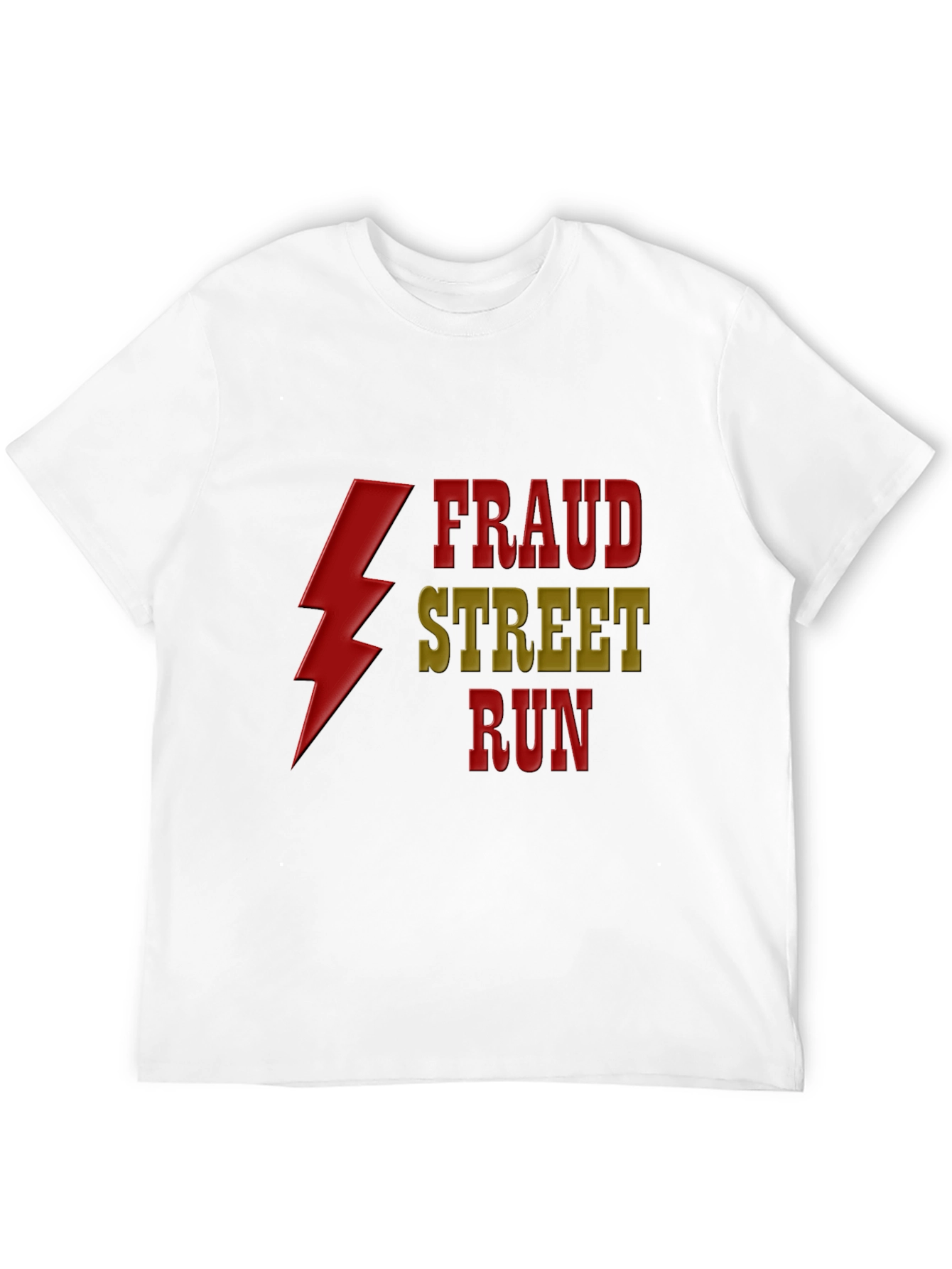 Black Fraud Street Run Graphic T-Shirt view 12