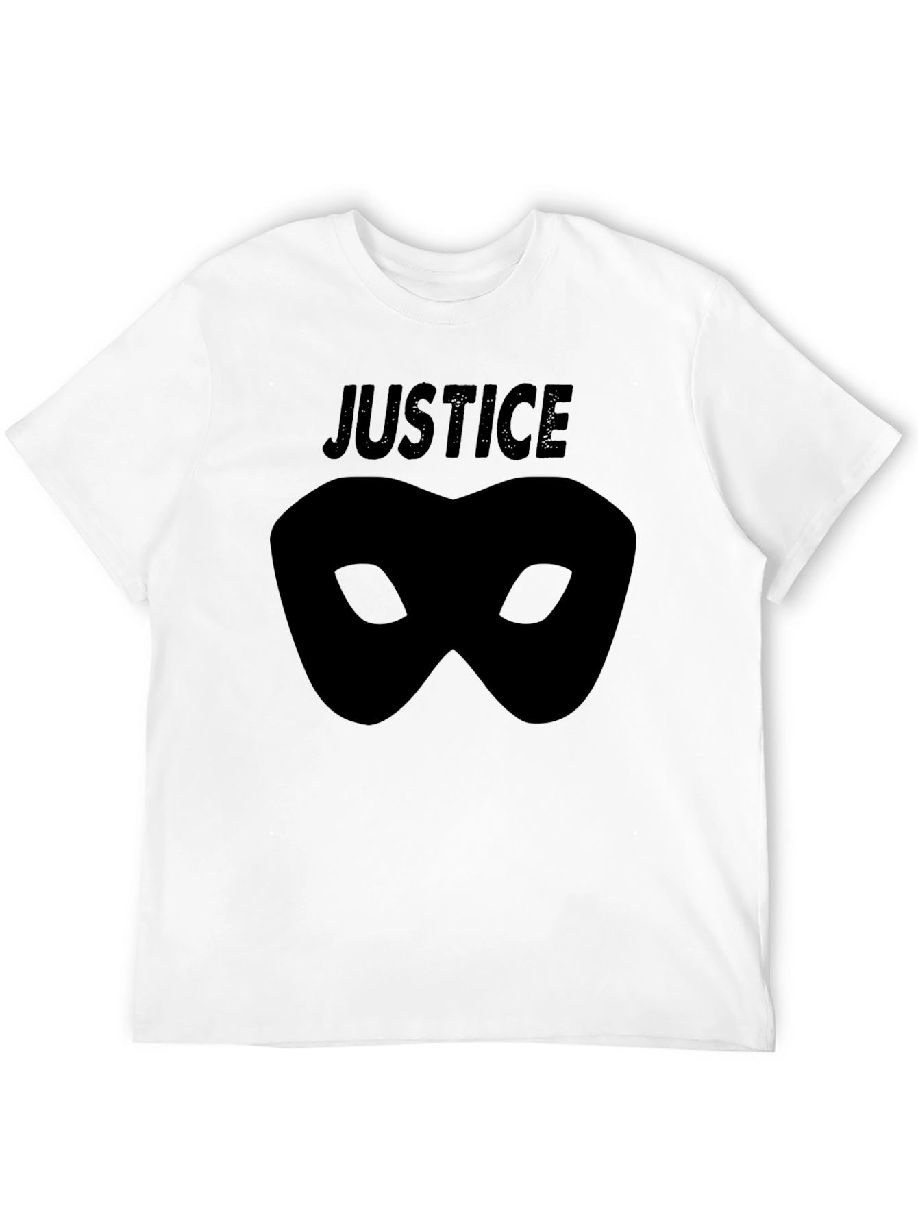 Black Justice Mask Graphic Tee view 12