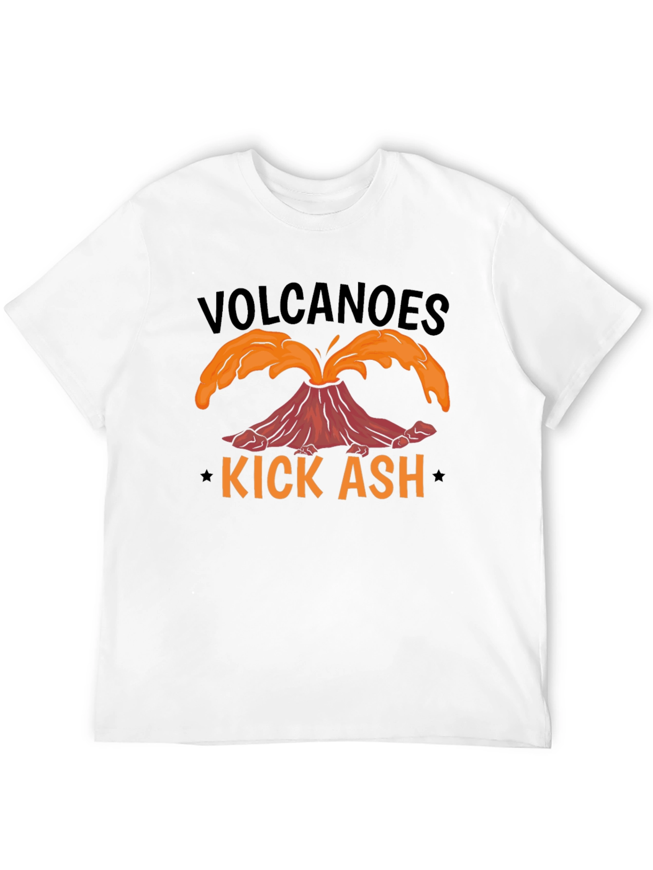 Black Volcanoes Kick Ash T-Shirt - Black view 12