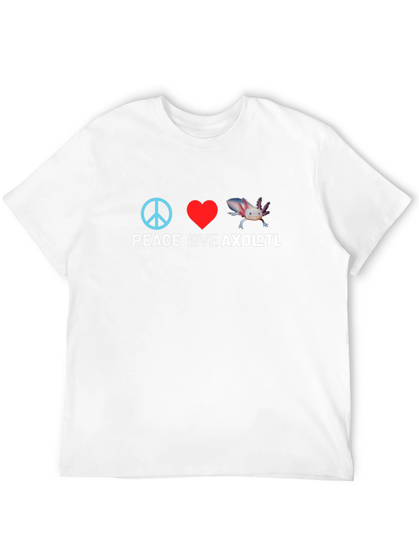 Black Peace Love Axolotl Graphic Tee view 12