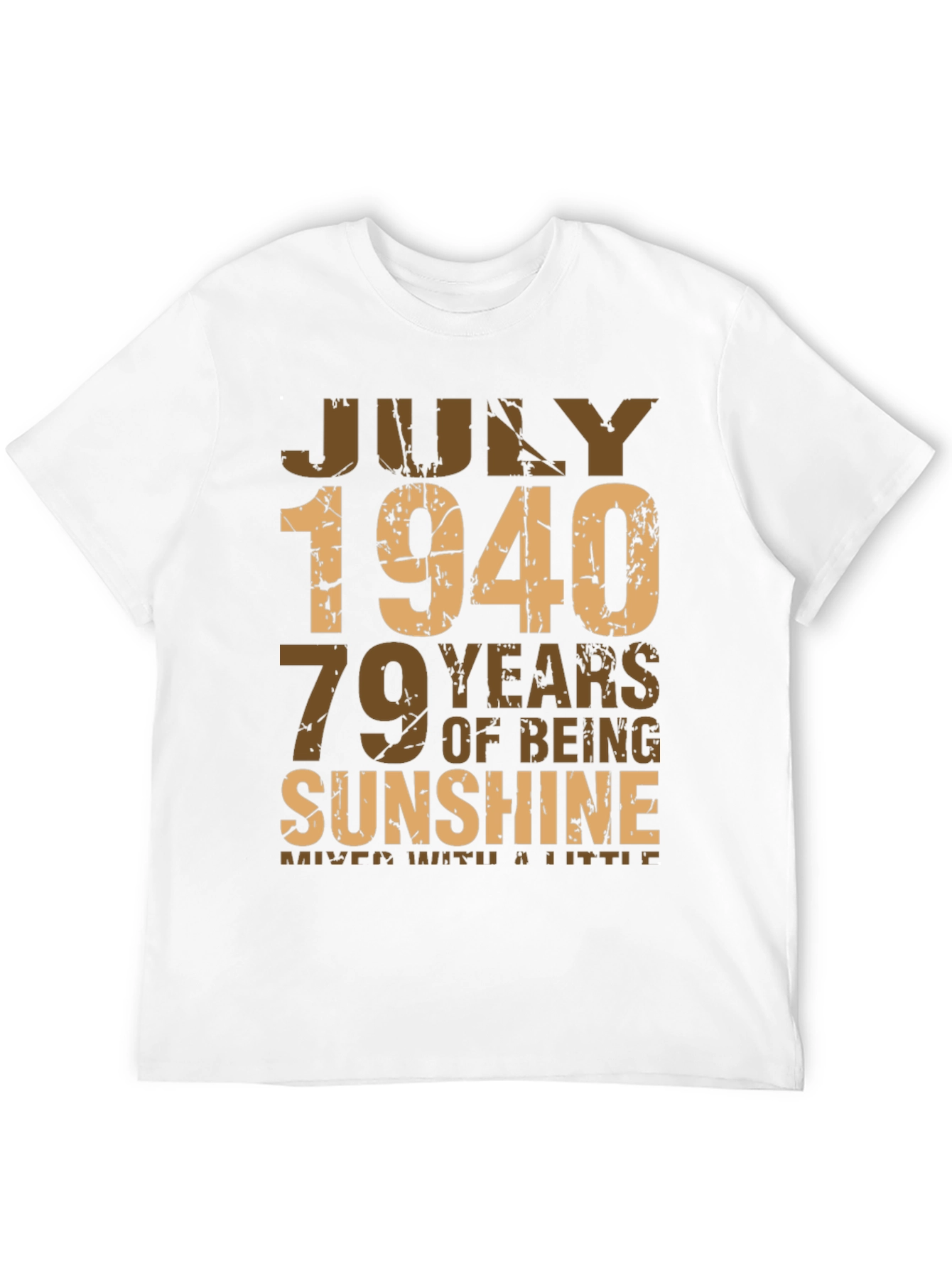 Black July 1940 Birthday T-Shirt - 79 Years of Sunshine view 12
