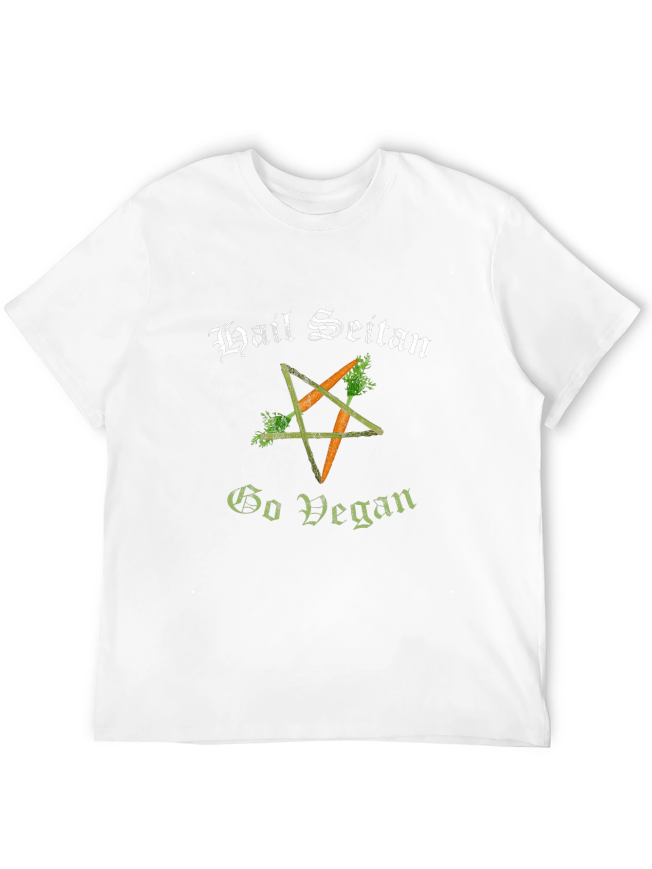 Black Hail Seitan Go Vegan T-Shirt view 12