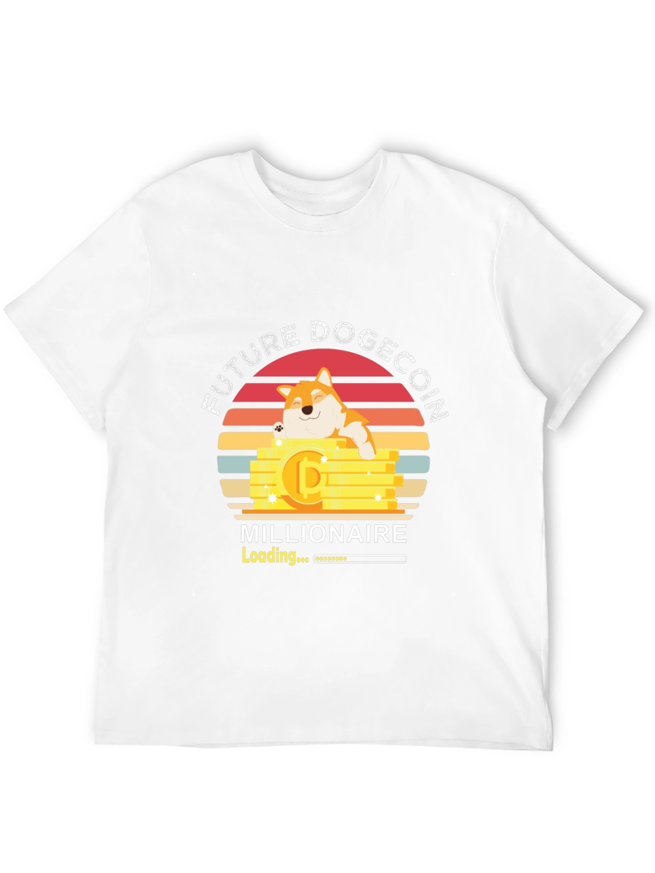 Black Future Dogecoin Millionaire T-Shirt view 12