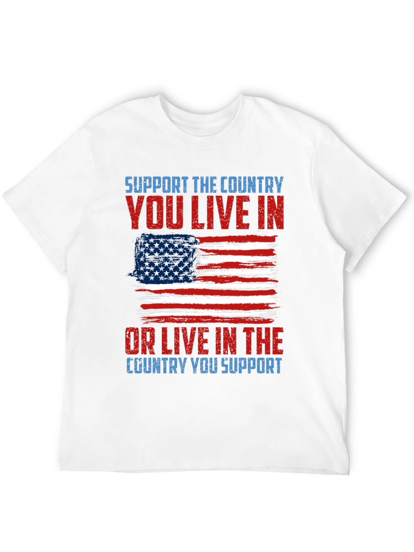 Black Patriotic T-Shirt - Support Your Country Tee view 12
