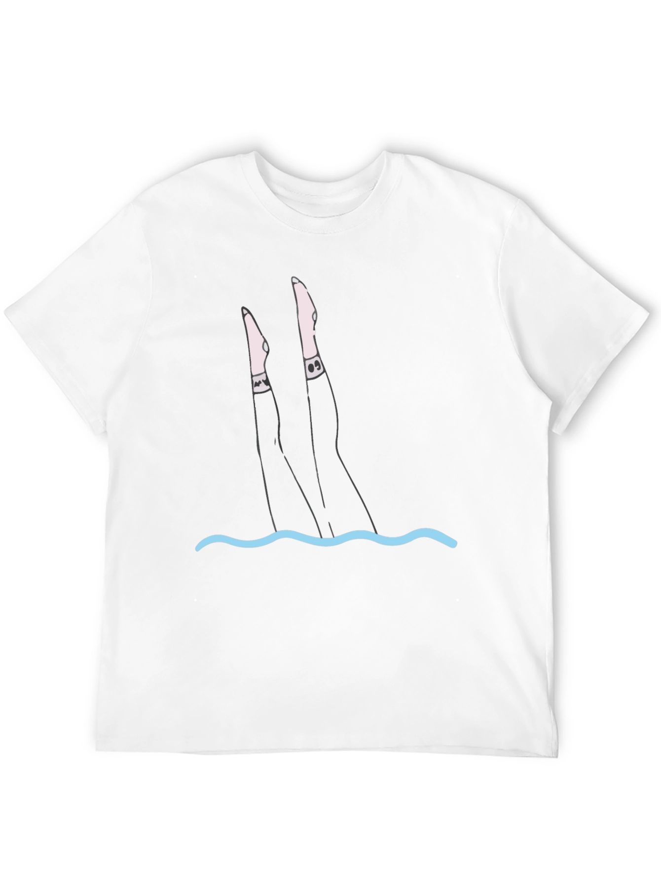 Black Dive In T-Shirt - Funny Swimmer Graphic Tee view 12