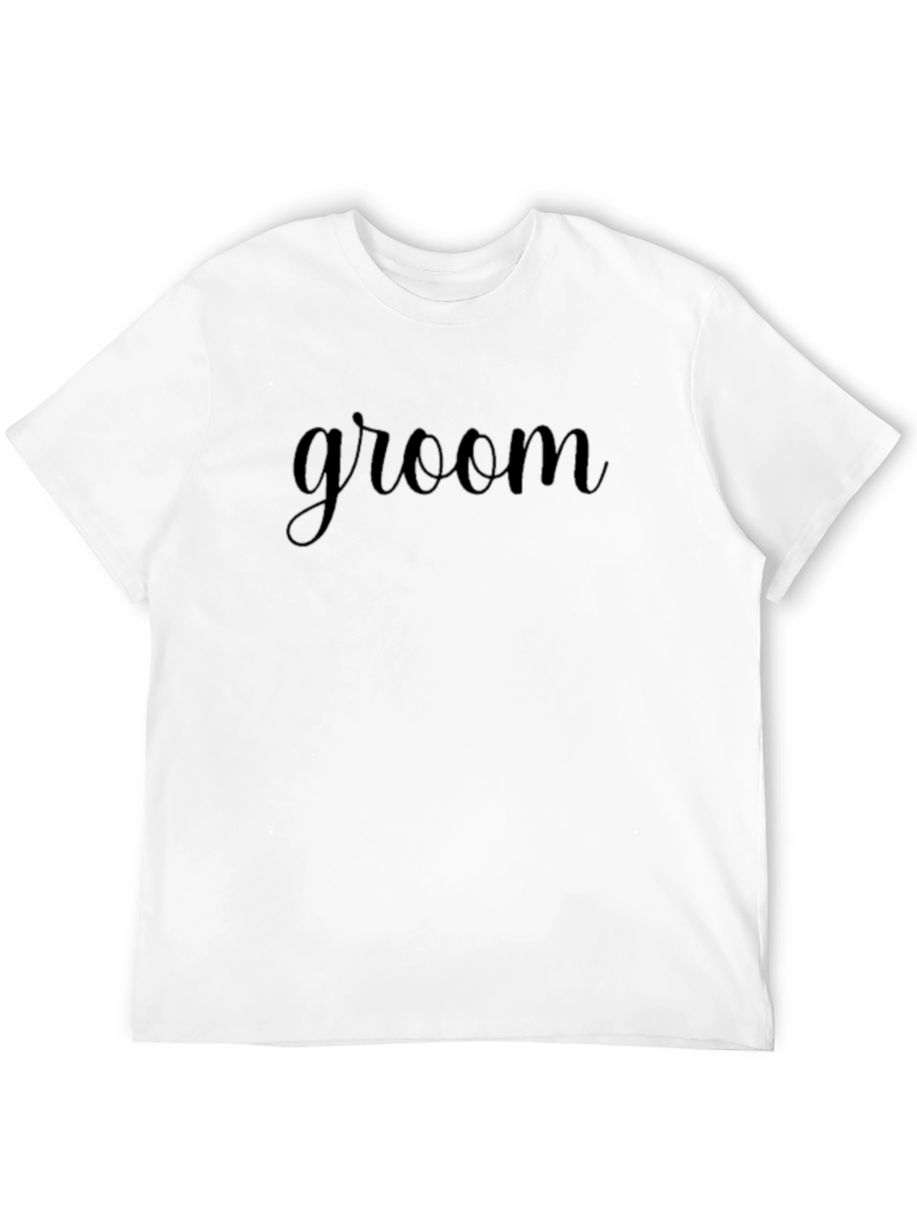 Black Groom Black T-Shirt Wedding Apparel view 12
