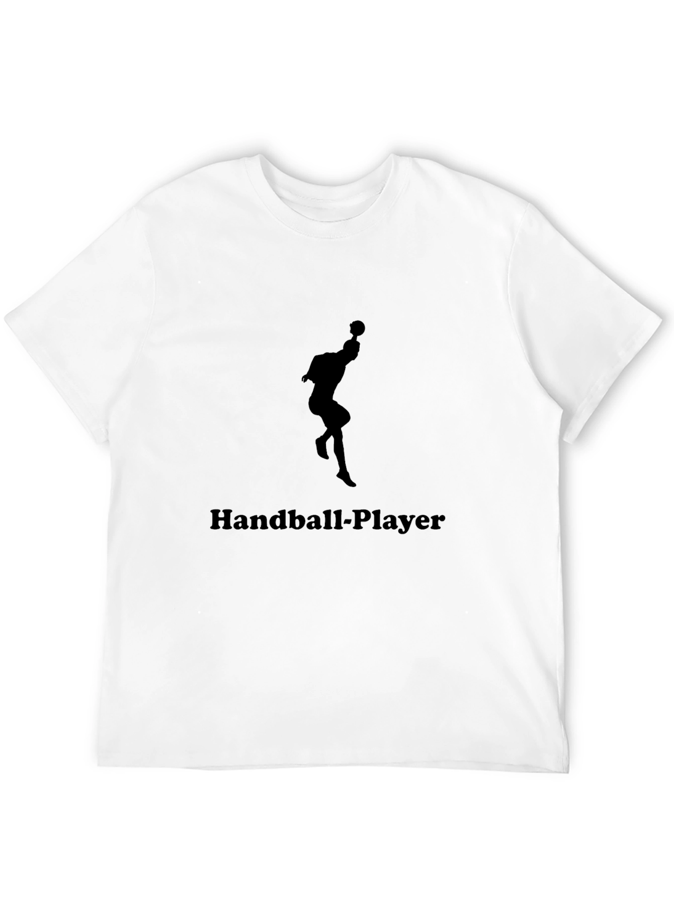Black Handball Player Graphic Tee - Black view 12