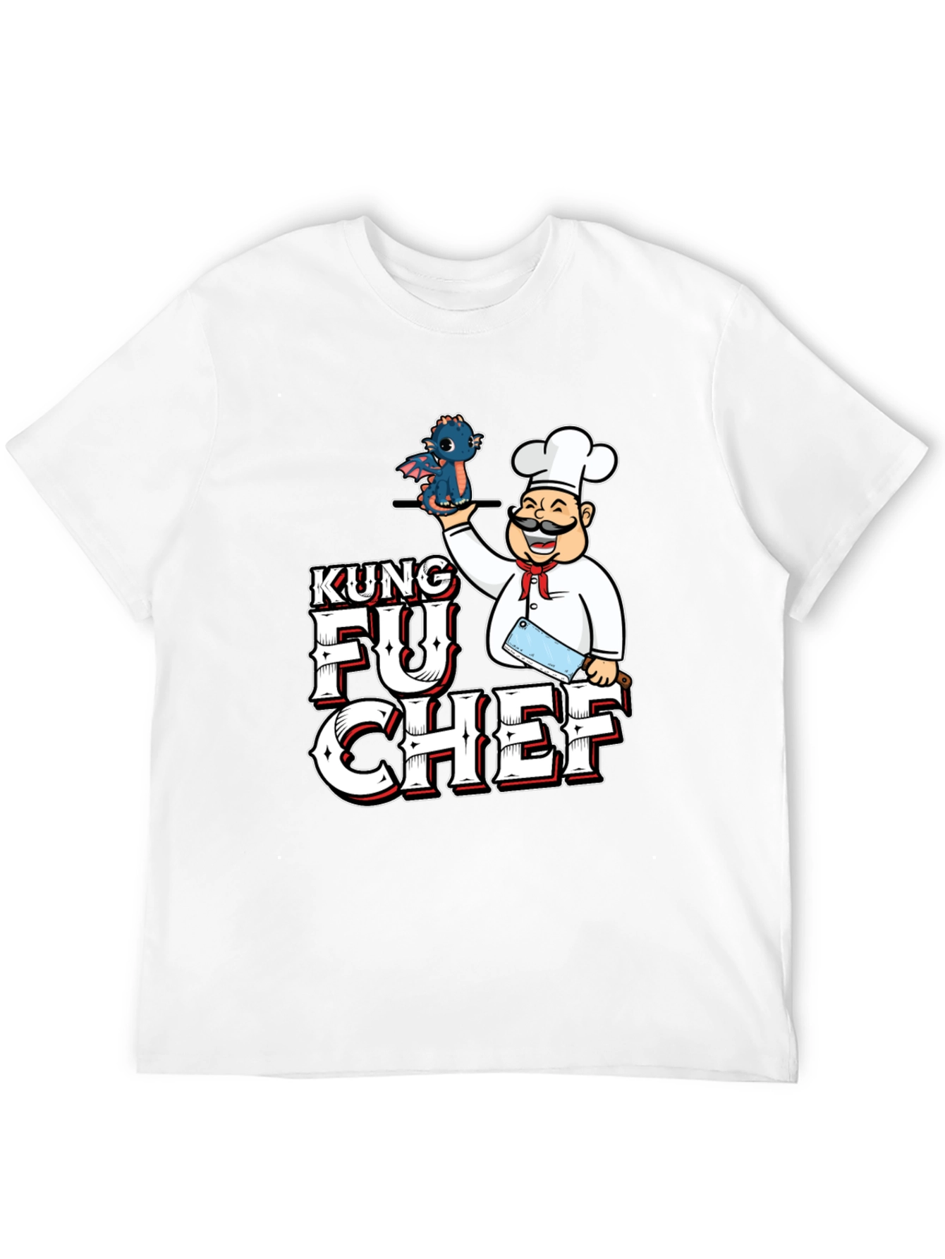 Black Kung Fu Chef Graphic T-Shirt view 12