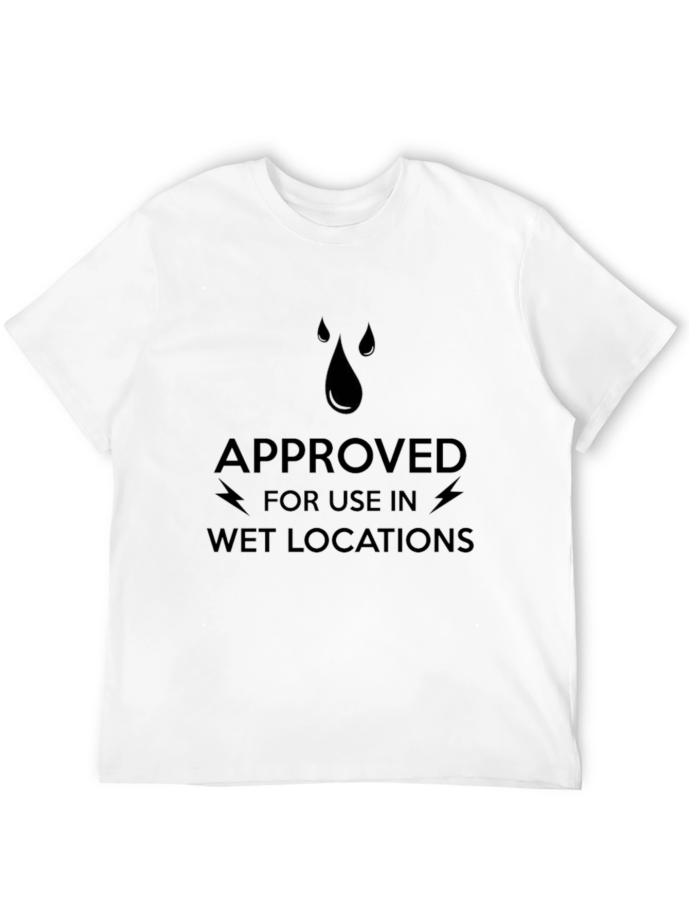 Black Approved for Wet Locations T-Shirt - Black view 12