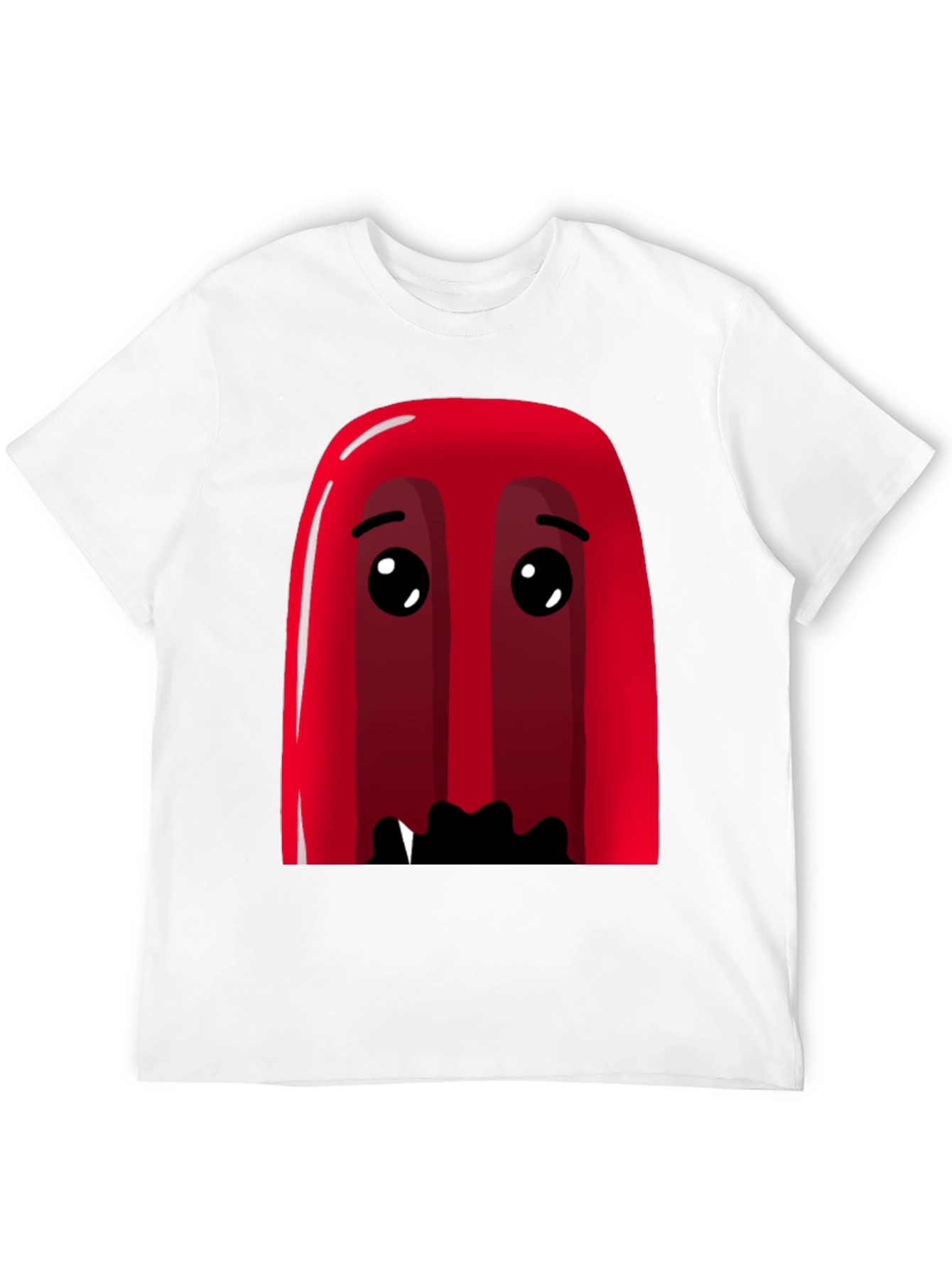 Black Red Cartoon Character Graphic Tee - Soft Cotton Blend view 12