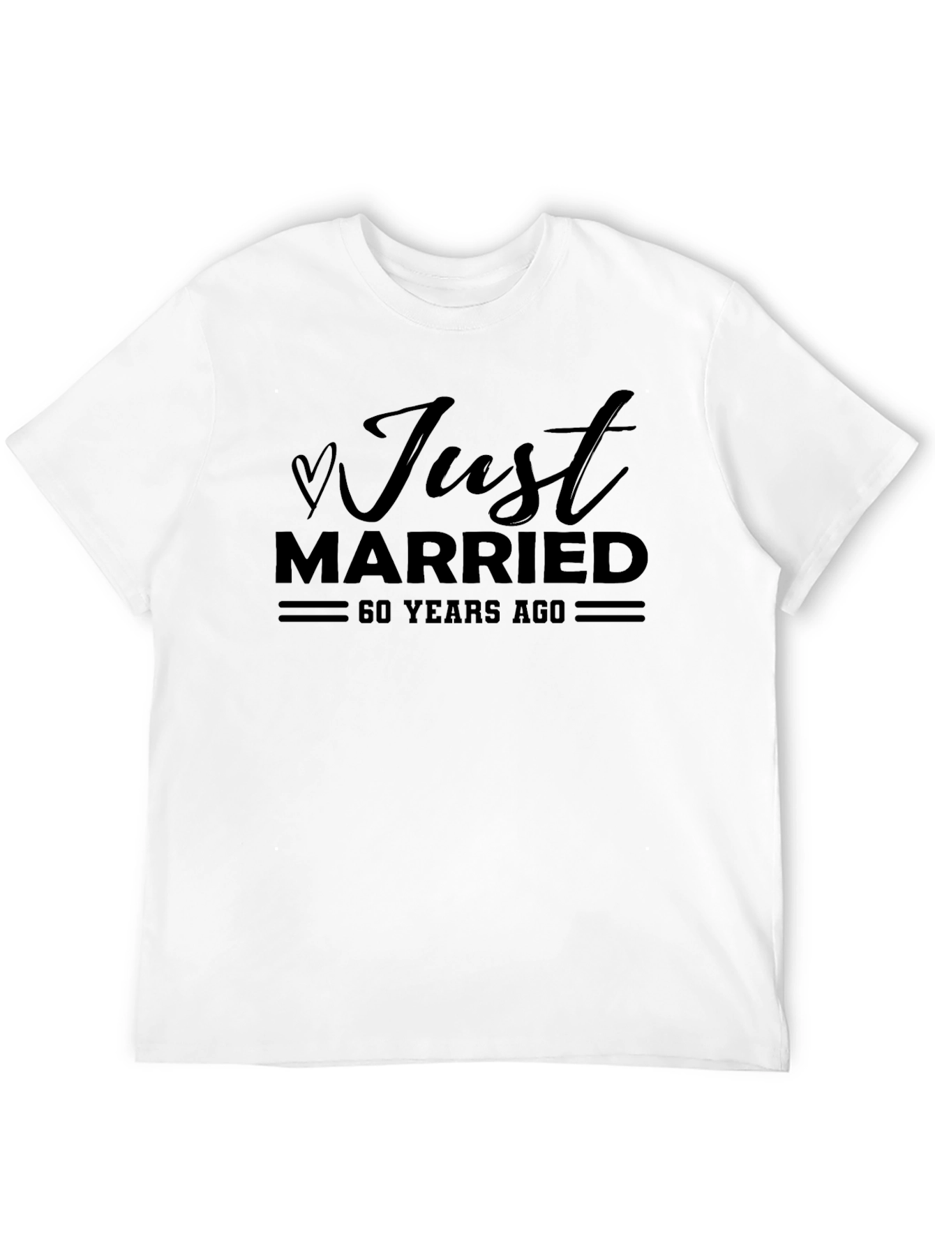 Black Just Married 60 Years Ago T-Shirt view 12