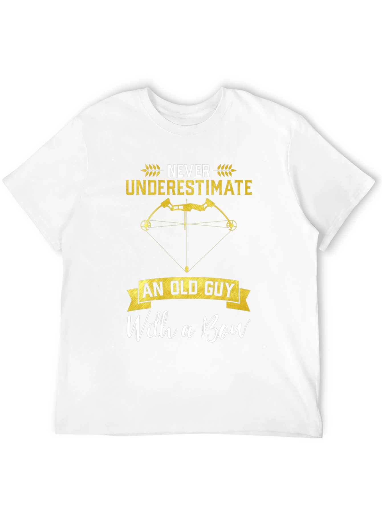 Black Never Underestimate Old Guy Bow T-Shirt view 12