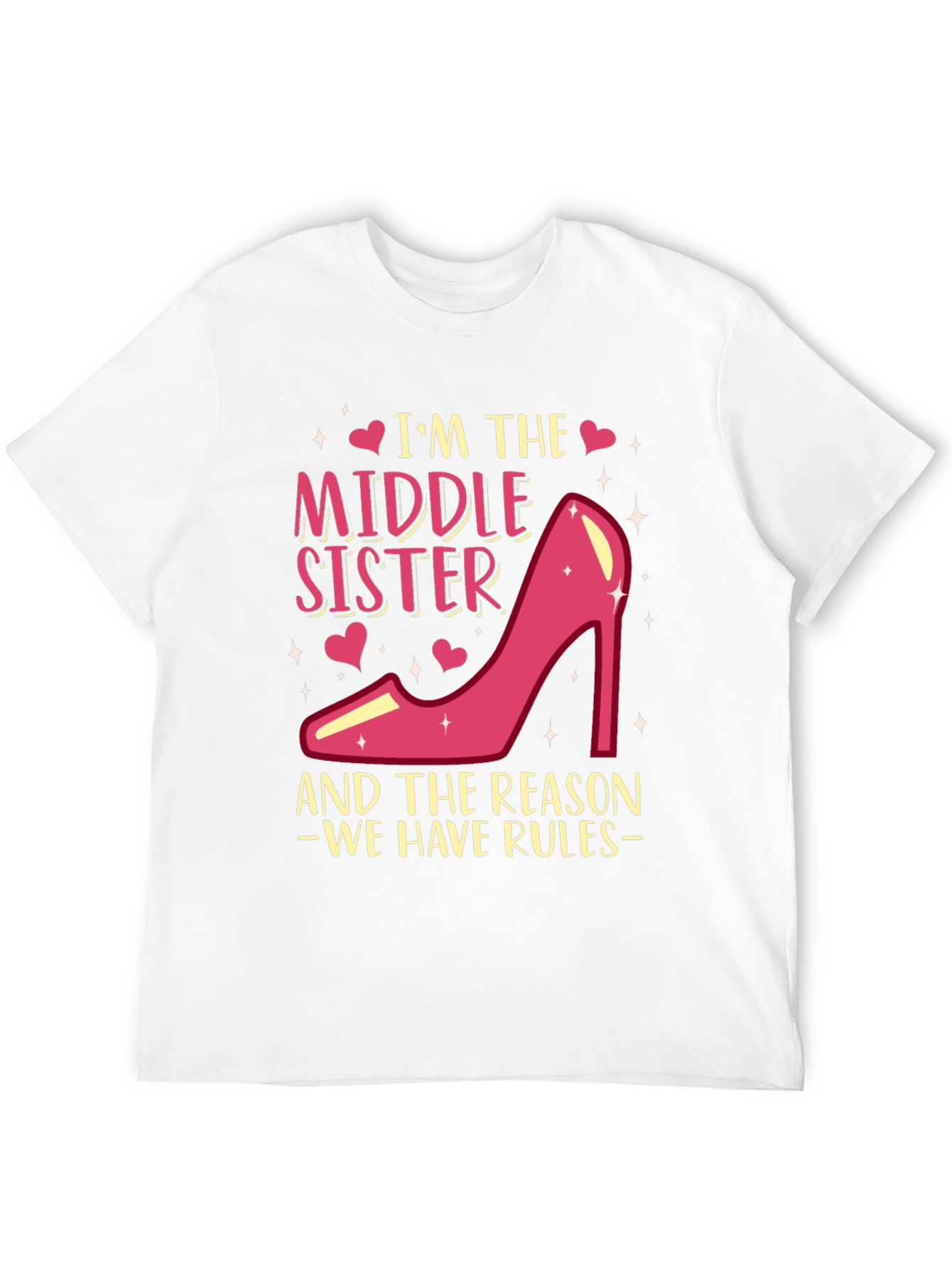 Black Middle Sister T-Shirt - Reason We Have Rules! view 12