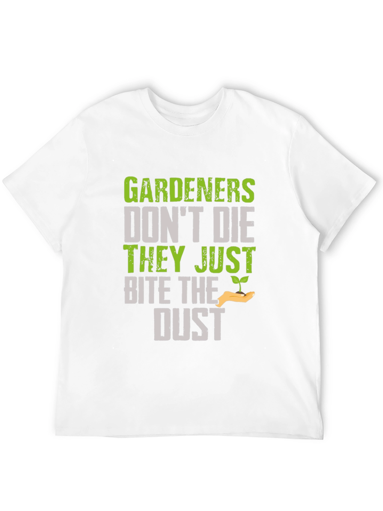 Black Gardener Bite the Dust Novelty Graphic T-Shirt view 12