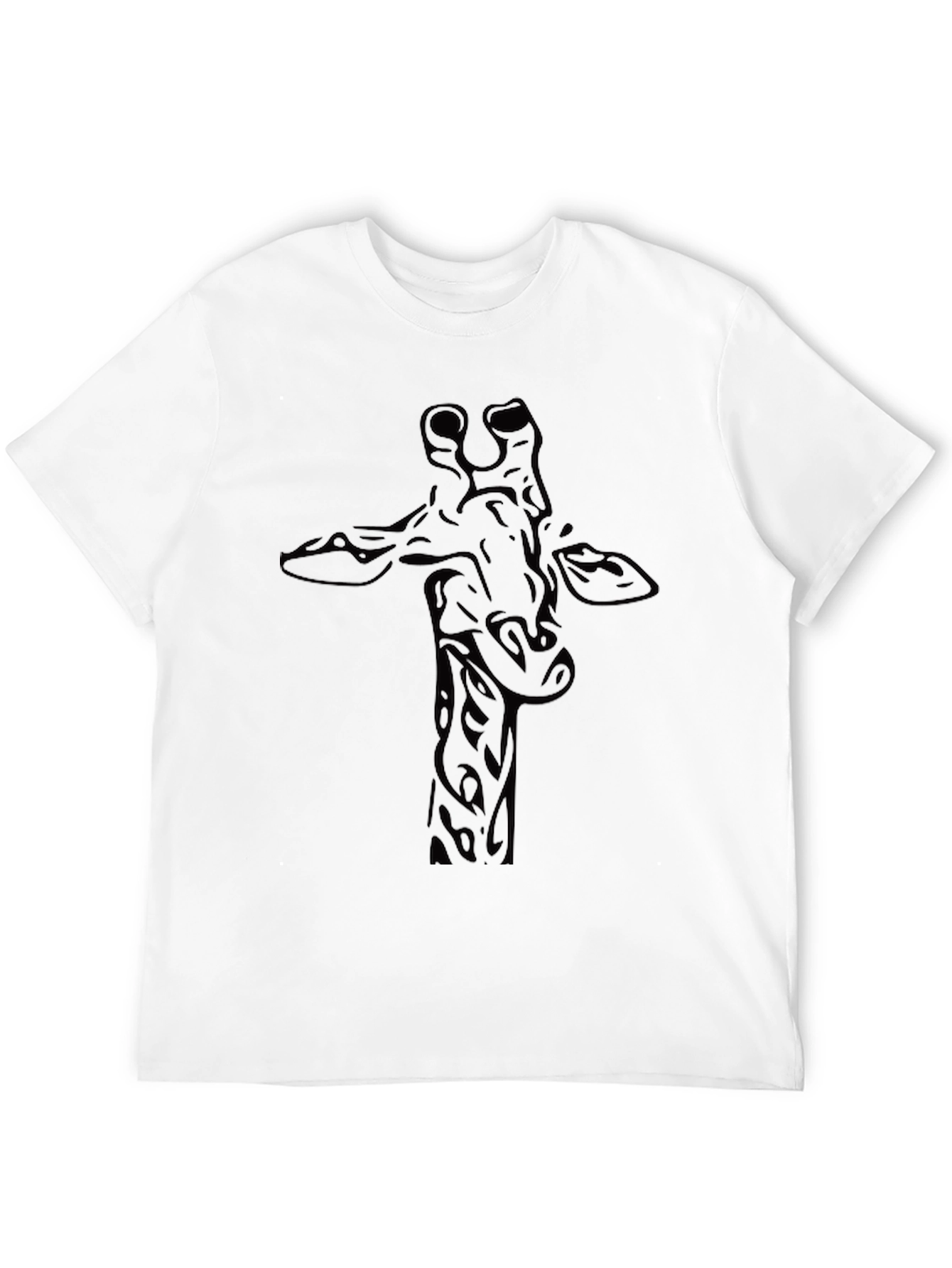 Black Giraffe Graphic Tee - Stylish Black T-Shirt view 12