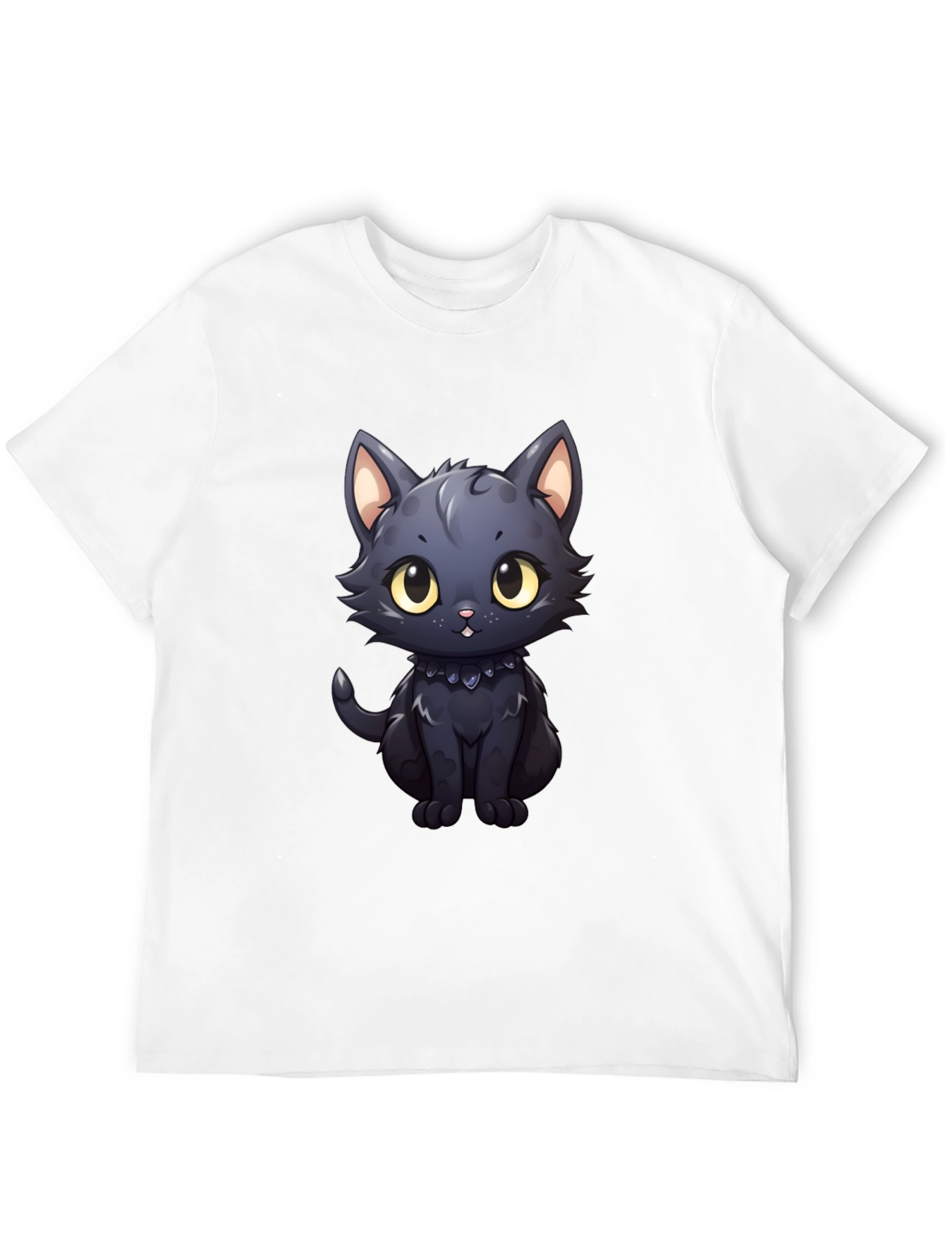 Cute Black Cat T-Shirt - 12