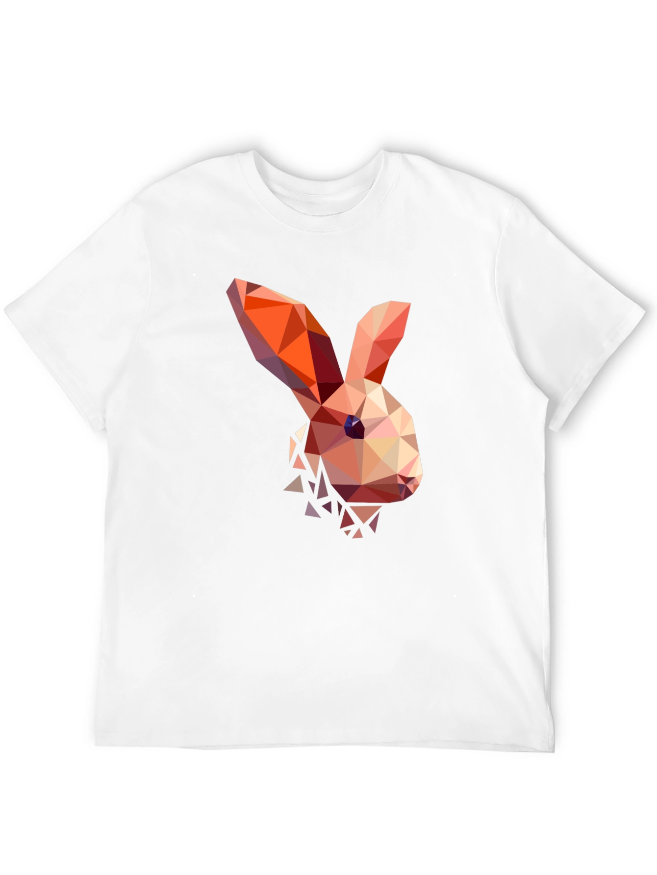 Black Geometric Bunny Graphic T-Shirt view 12