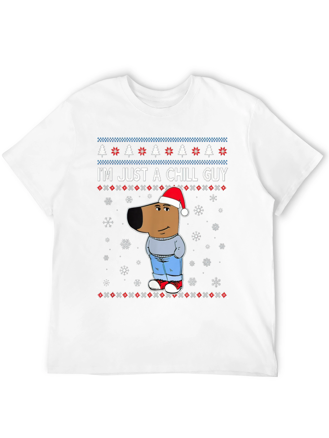 Black Chill Guy Christmas Graphic Tee view 12