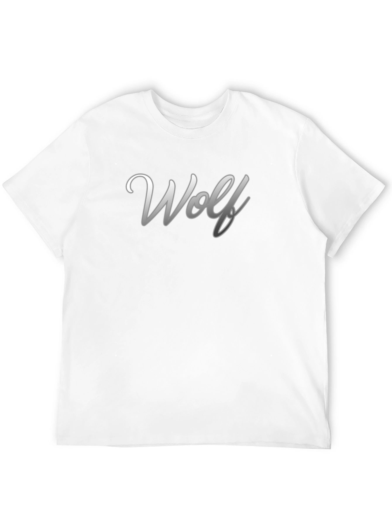 Black Wolf Graphic Print Crew Neck T-Shirt - Black view 12