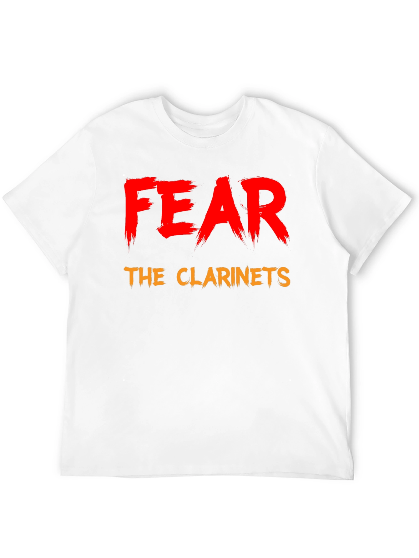 Black Fear the Clarinets T-Shirt - Funny Band Tee view 12