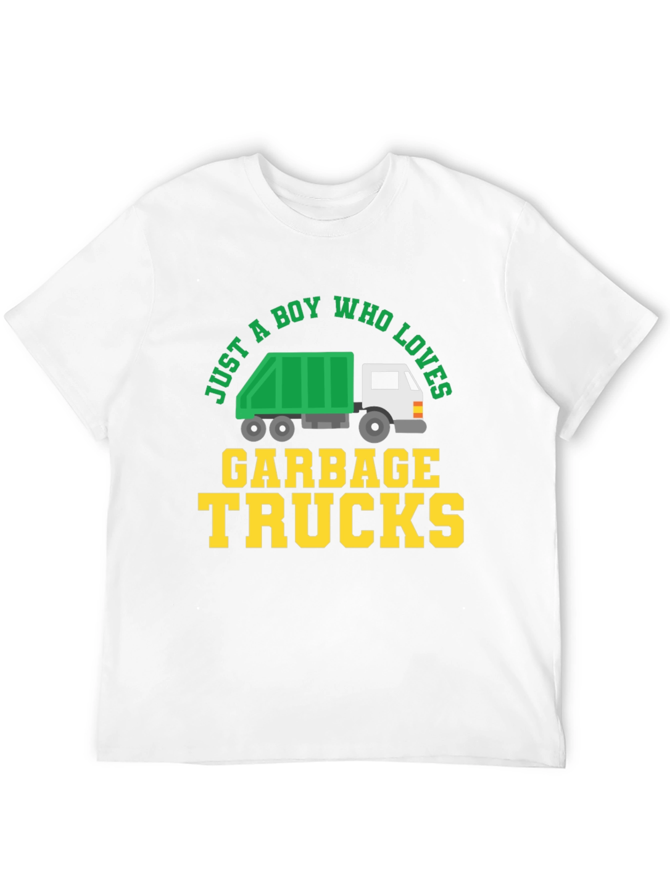 Boy Who Loves Garbage Trucks Graphic Tee - 12