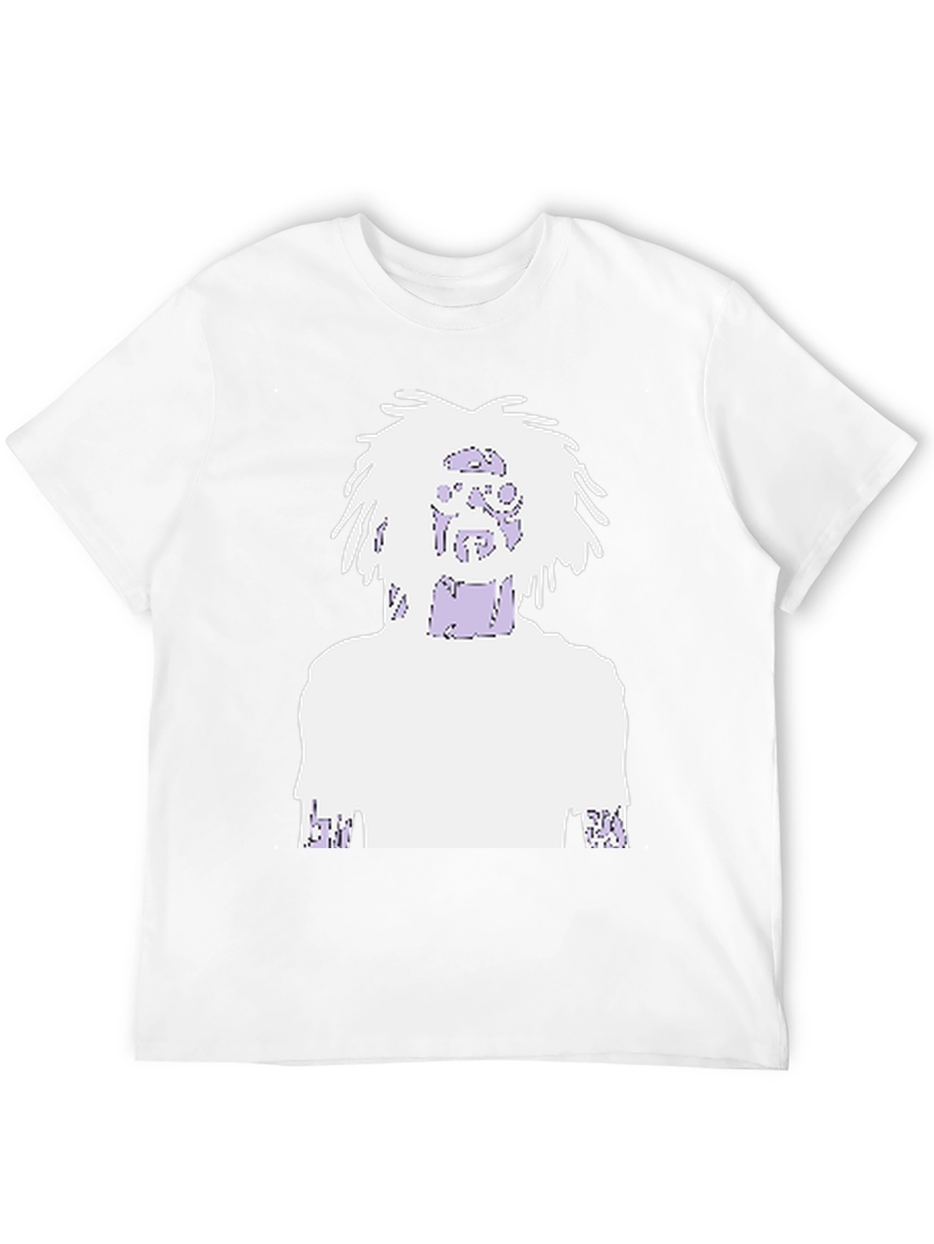 Black Graphic Print Tee - Black Cotton Blend view 12