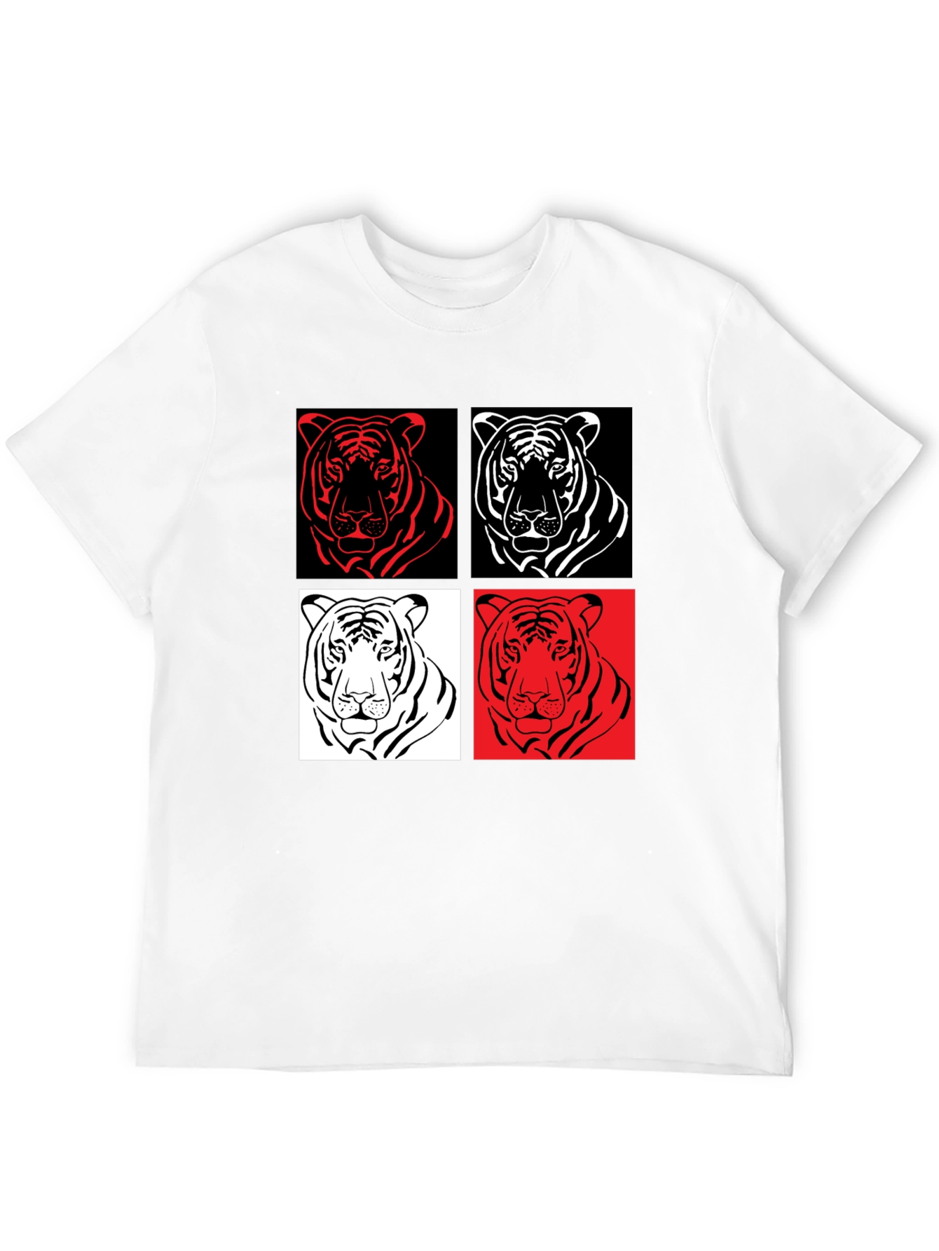 Black Tiger Pop Art Graphic Tee - Unisex Style view 12