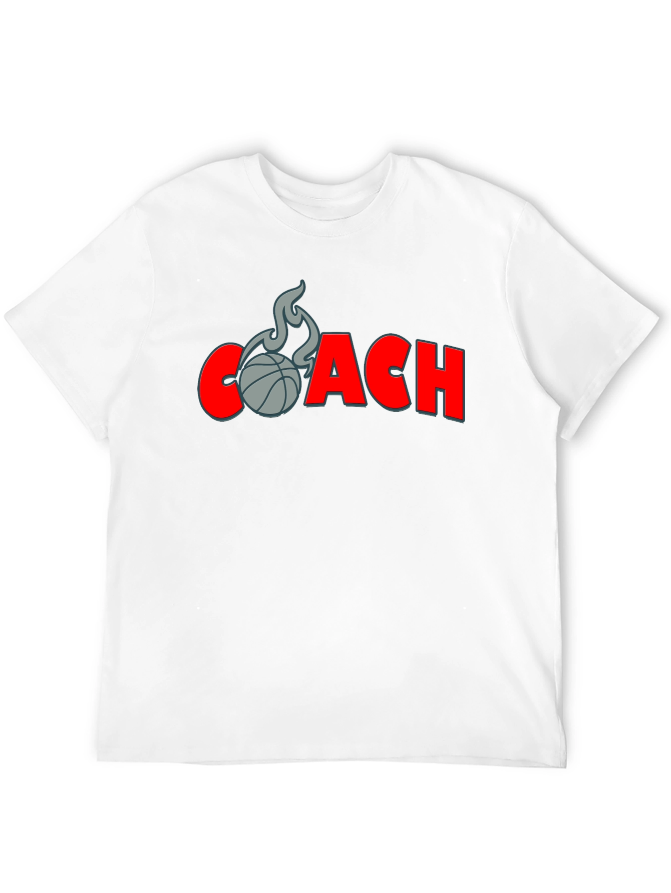 Black Basketball Coach T-Shirt - Graphic Tee view 12