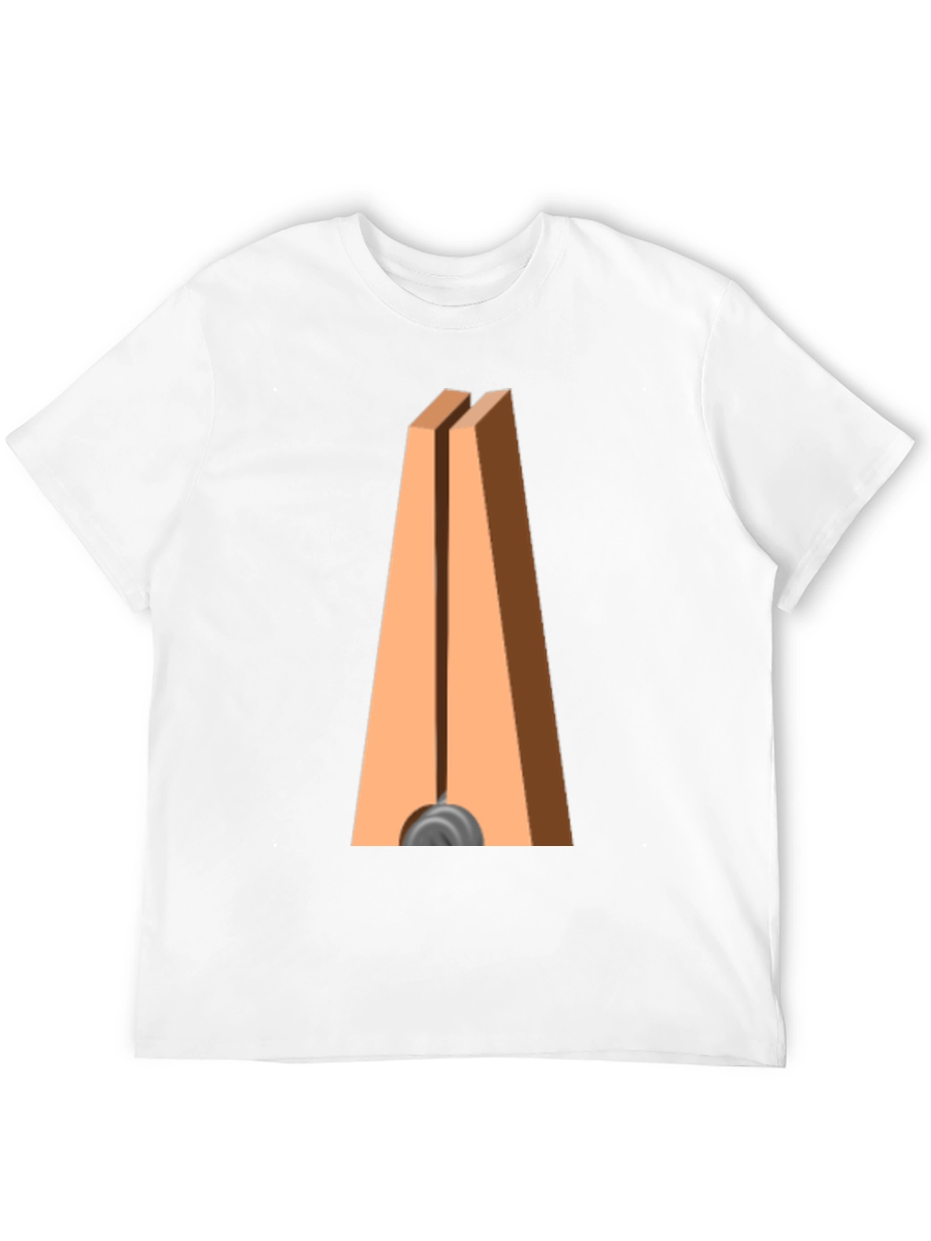 Black Novelty Clothespin Graphic Tee - Quirky Casual Wear view 12