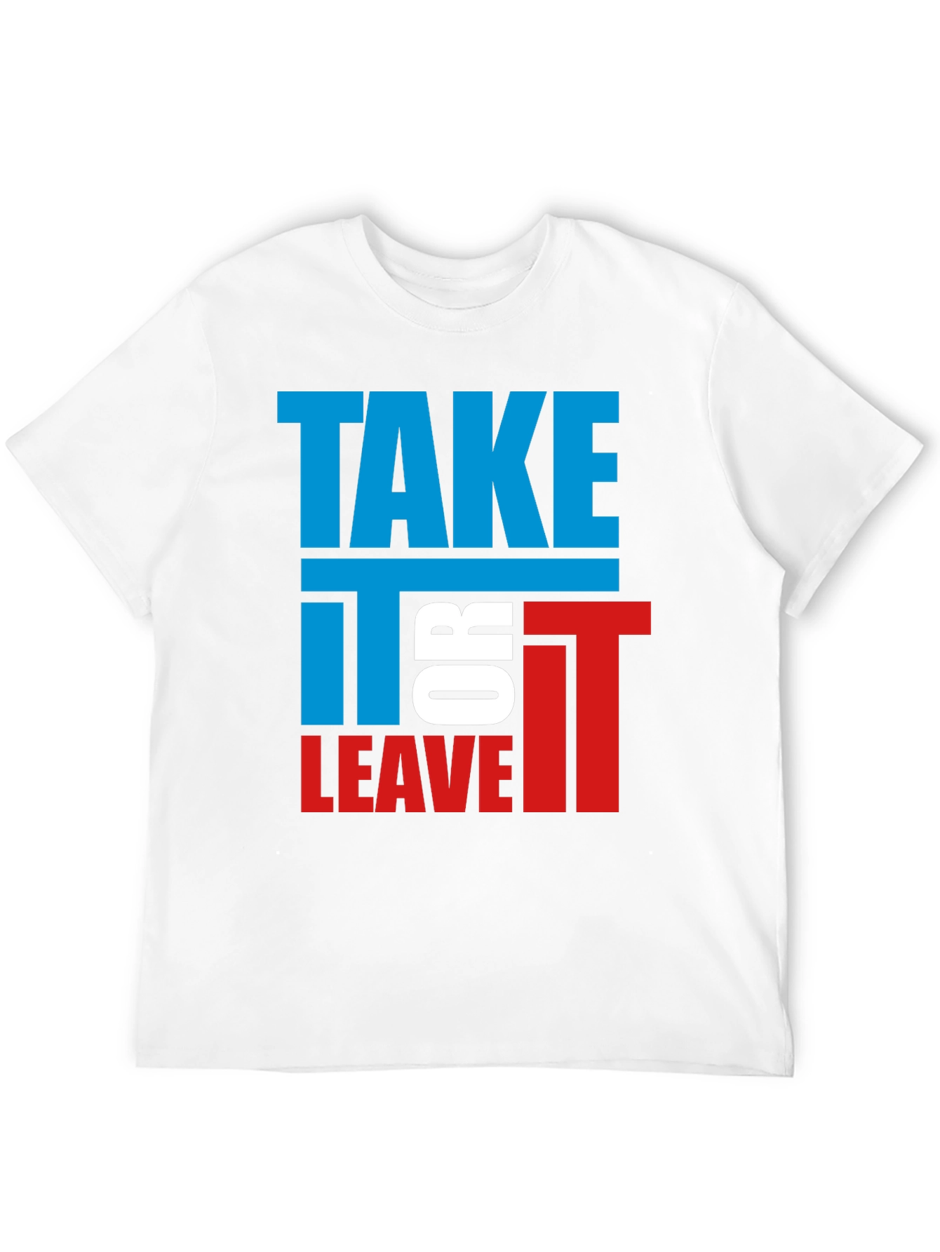 Black Take It or Leave It Graphic Tee - Bold Statement Shirt view 12