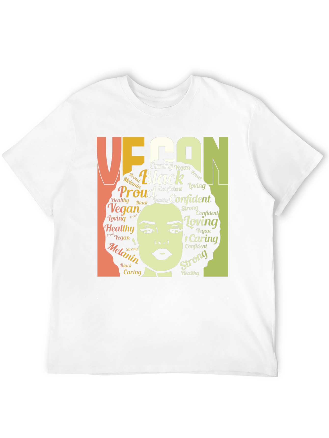 Black Vegan Black Melanin Proud T-Shirt view 12