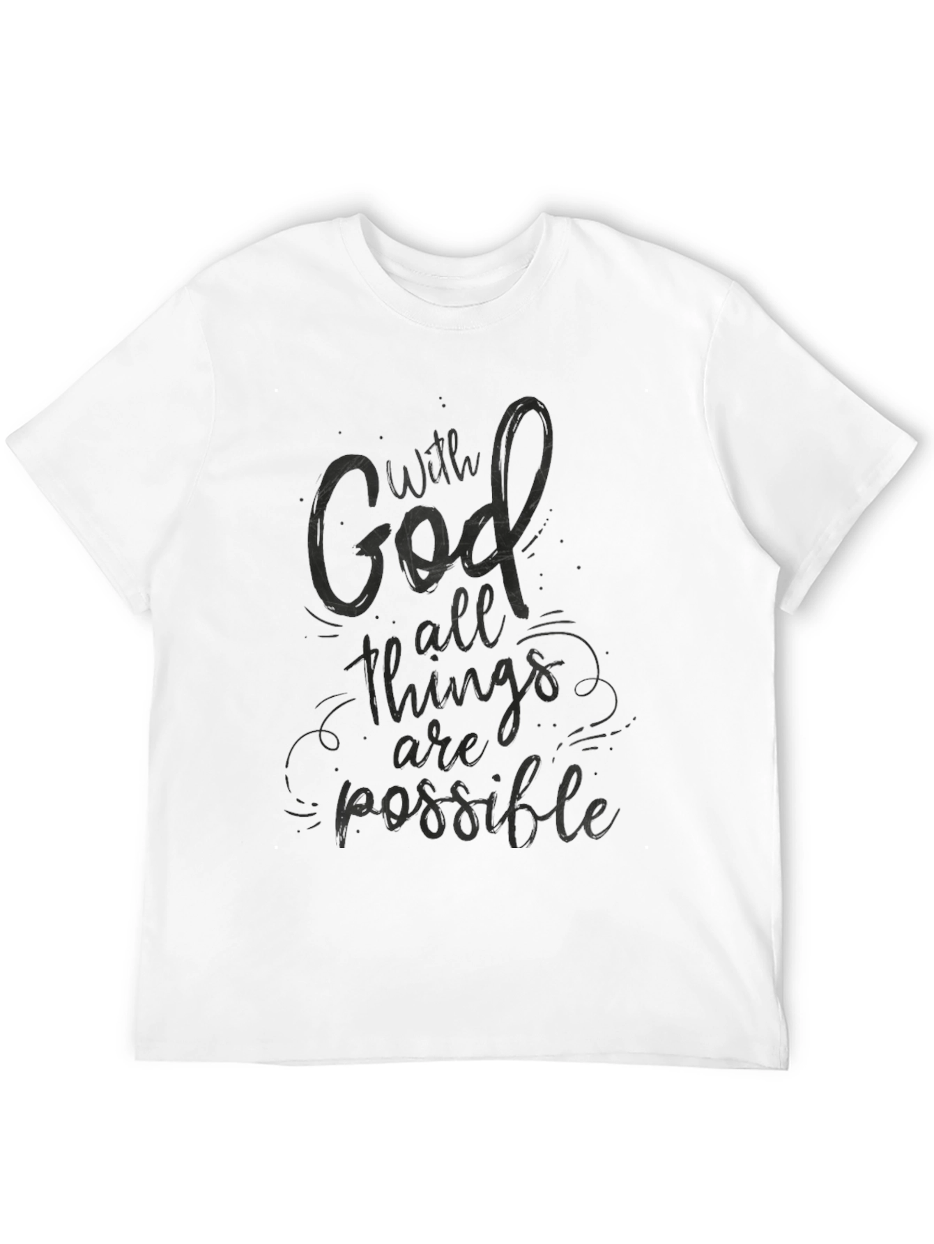 Black With God All Things Are Possible T-Shirt view 12
