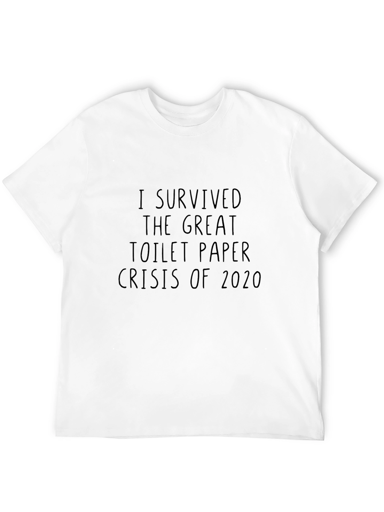Black I Survived The Great Toilet Paper Crisis 2020 Black T-Shirt view 12