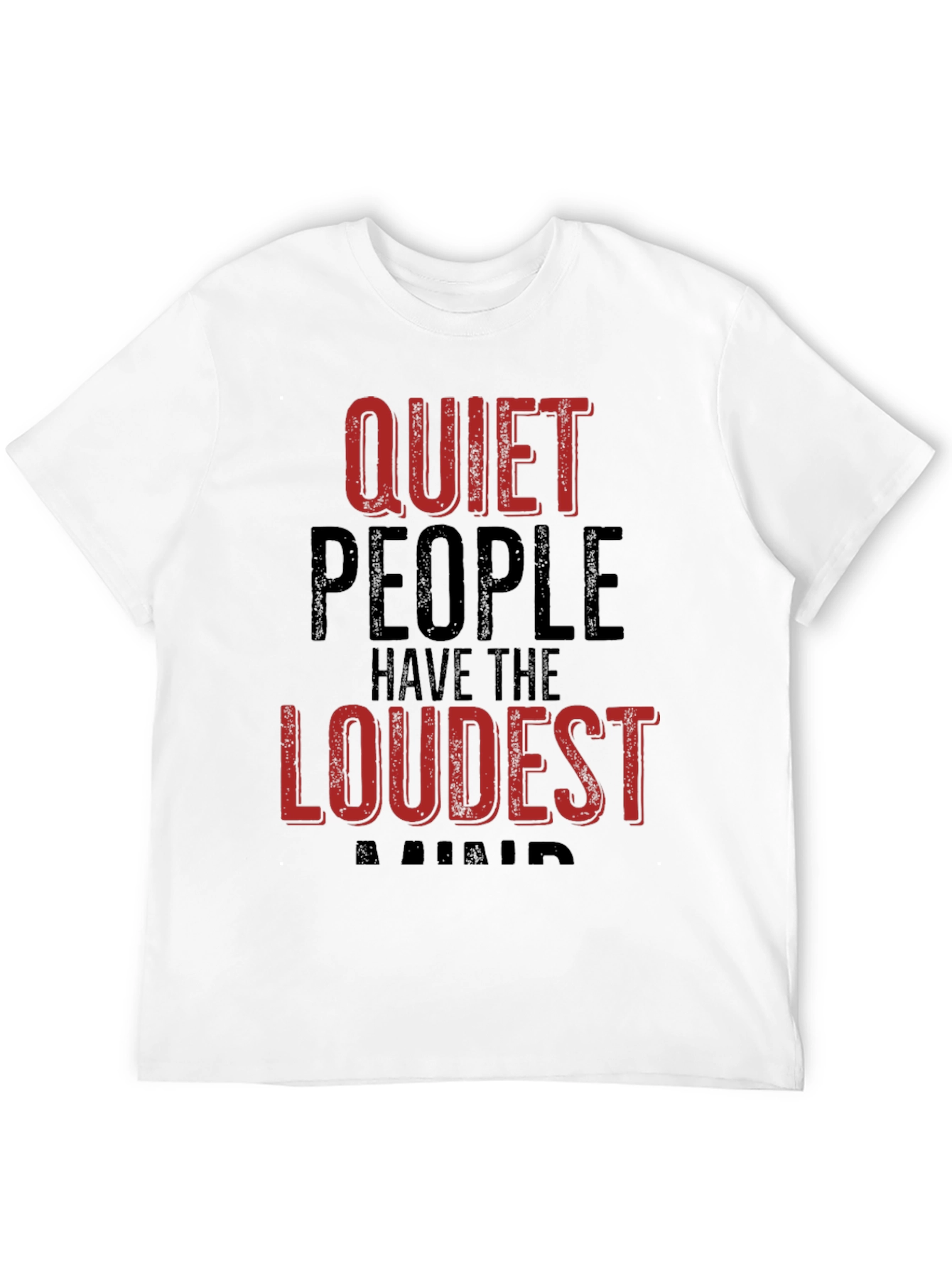 Black Quiet People Loudest Minds Graphic Tee - Black view 12
