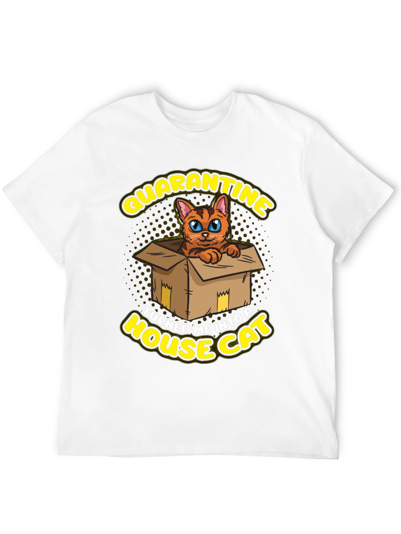 Black Quarantine House Cat Graphic Tee view 12
