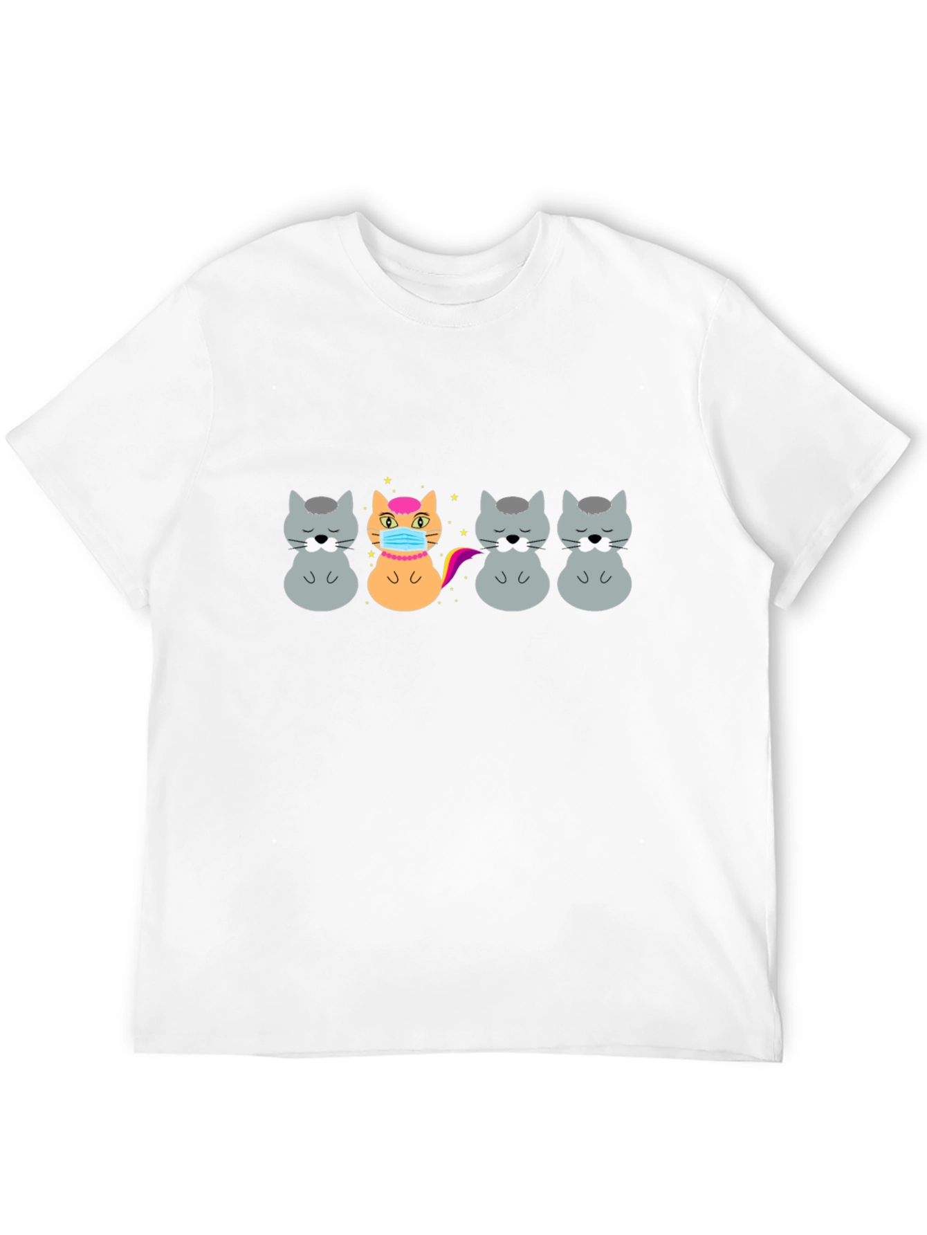 Black Unique Cat T-Shirt view 12