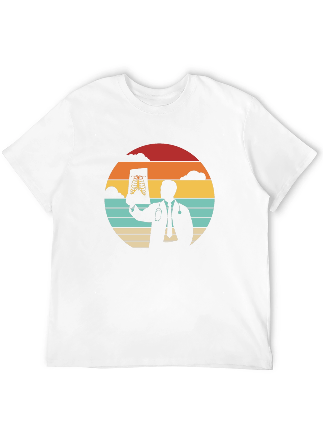 Black Doctor X-Ray Retro Graphic T-Shirt view 12